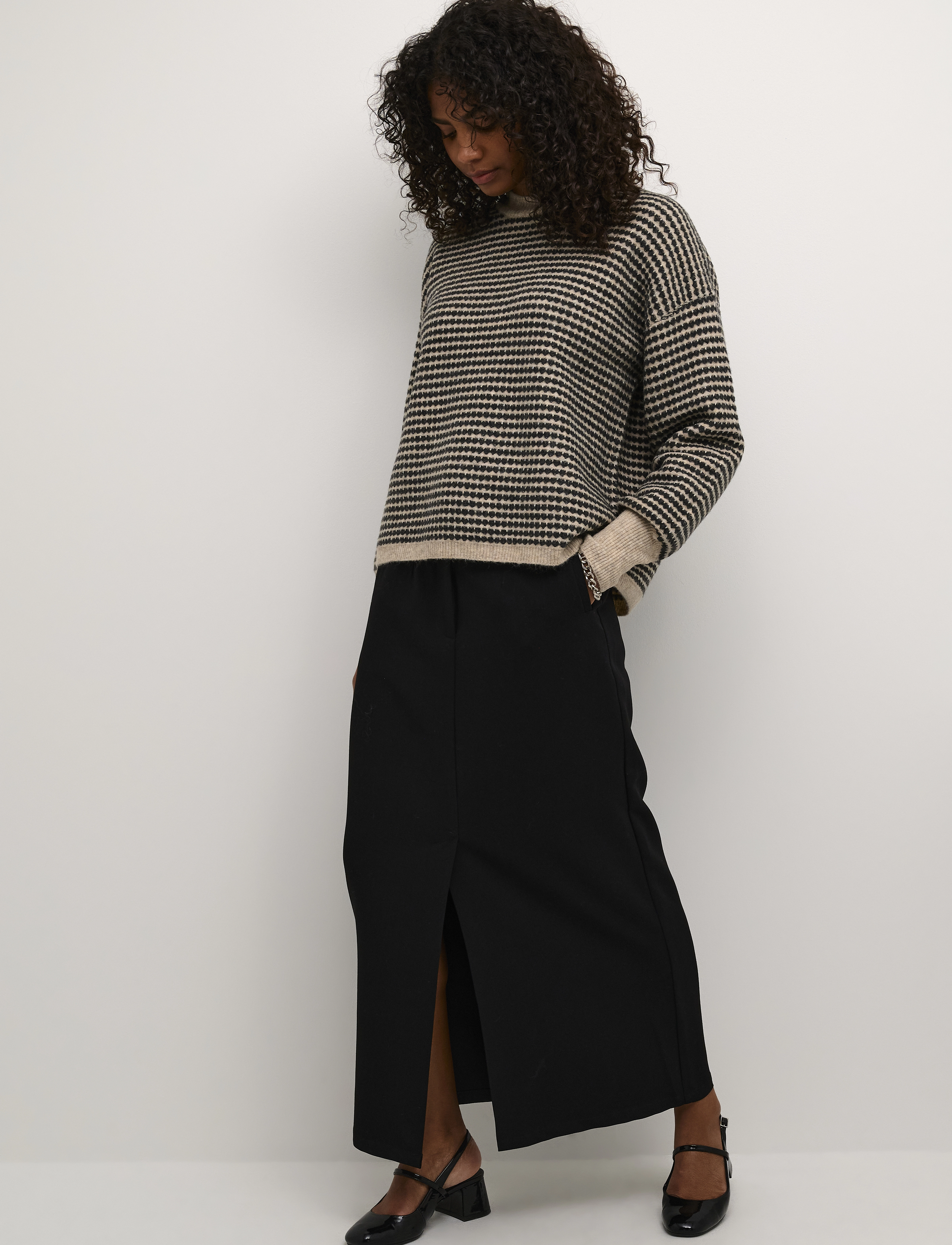 Kaffe - KAhella Skirt - midi skirts - black deep - 3
