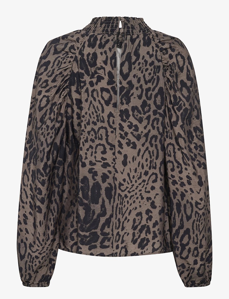 Kaffe - KAjemma Blouse - bluzki z długimi rękawami - major brown/black leopard - 2