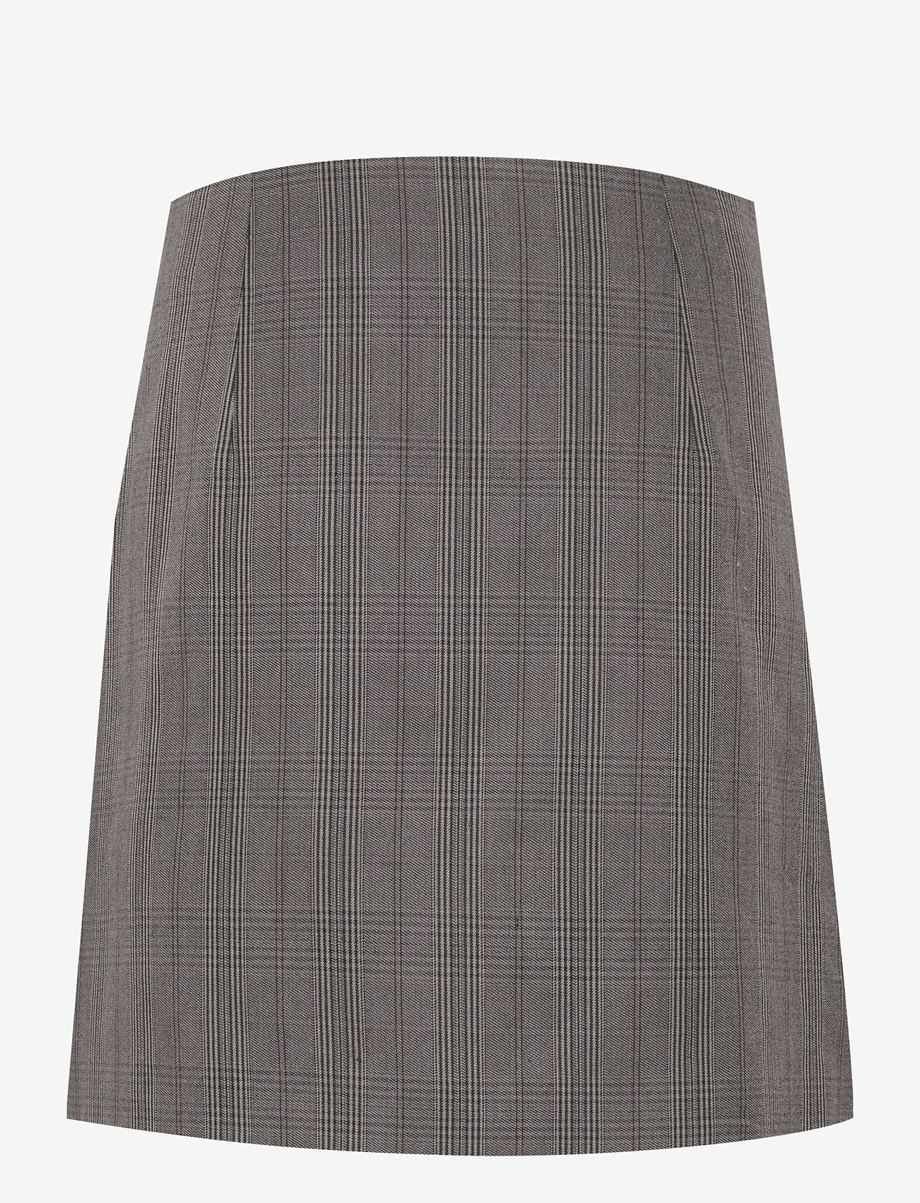 Kaffe - KAdori Wrap Skirt - omlottkjolar - grey/black check - 1
