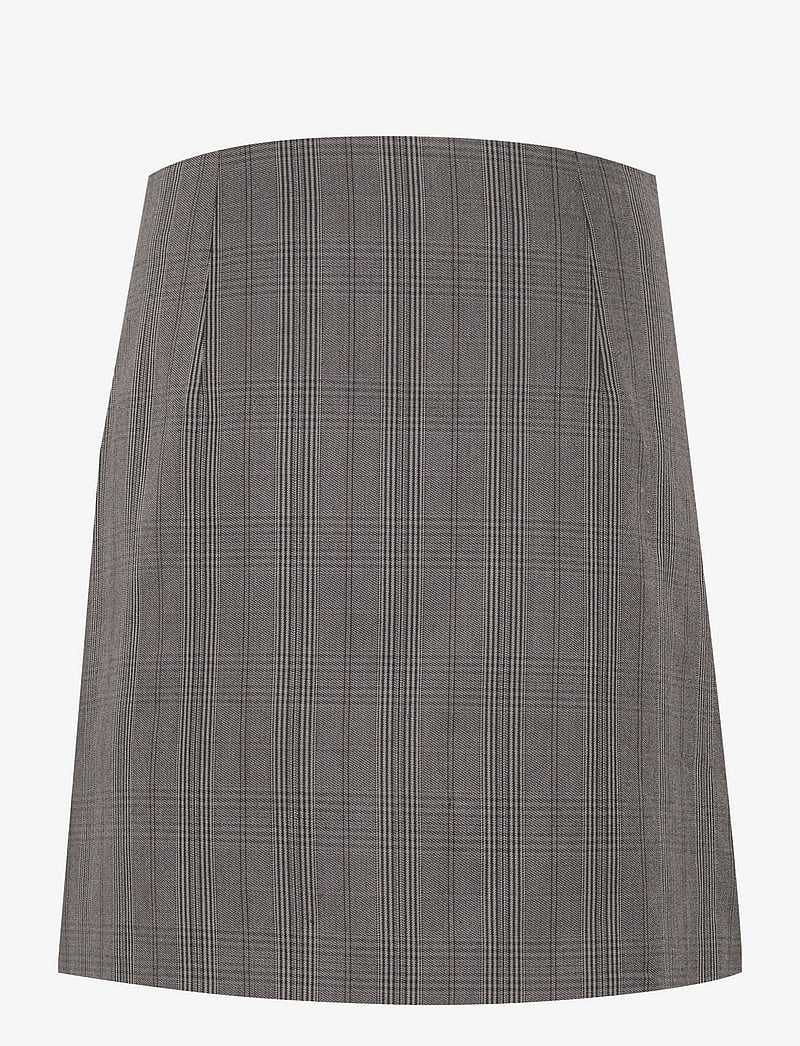 Kaffe - KAdori Wrap Skirt - slå-om-nederdele - grey/black check - 2