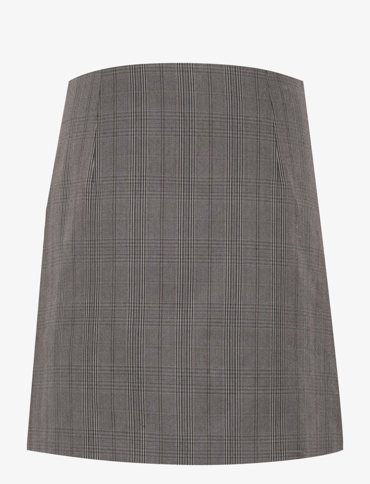 Kaffe - KAdori Wrap Skirt - kurze röcke - grey/black check - 2