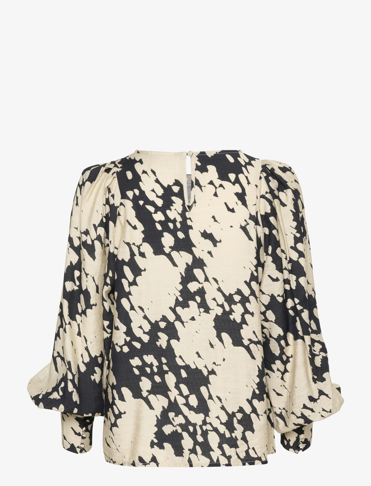 Kaffe - KAlouise Blouse - langärmlige blusen - black/sand graphic cloud - 2