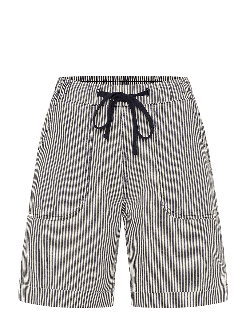 Kaffe - KAnaya Striped Shorts - casual shorts - midnight/white stripe - 1
