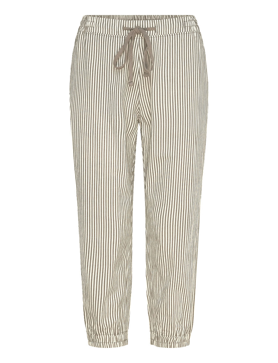 Kaffe - KAnaya Striped Capri Pants - caprihose - brindle / turtledove stripe - 1