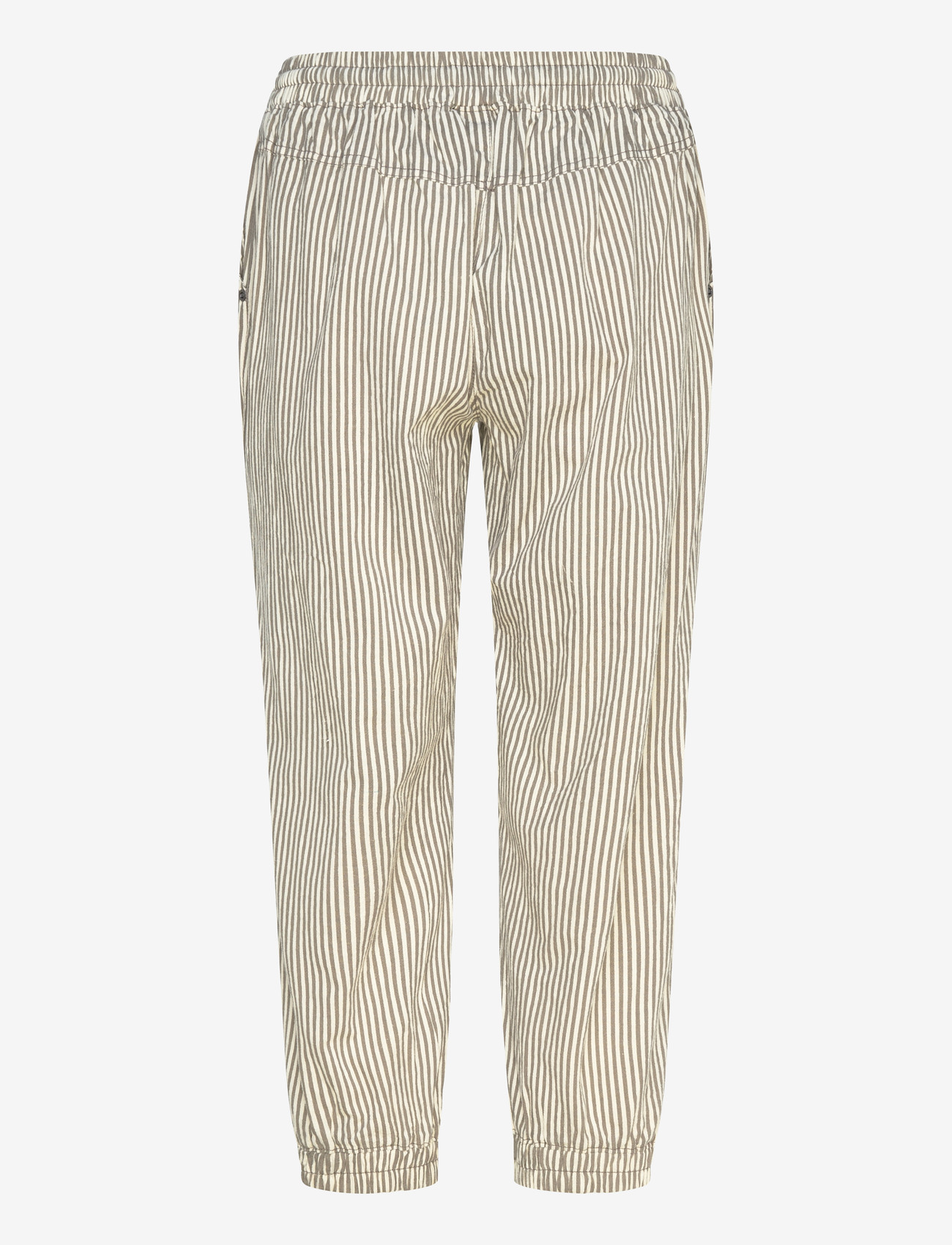 Kaffe - KAnaya Striped Capri Pants - jogginghosen - brindle / turtledove stripe - 2