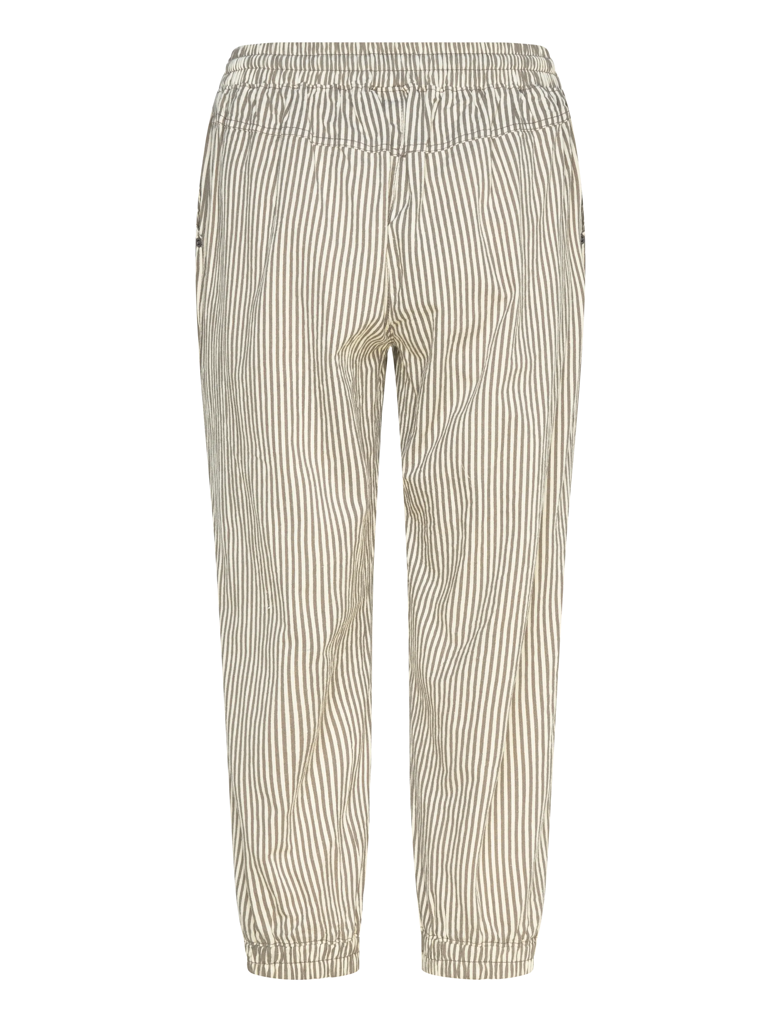 Kaffe - KAnaya Striped Capri Pants - caprihose - brindle / turtledove stripe - 2