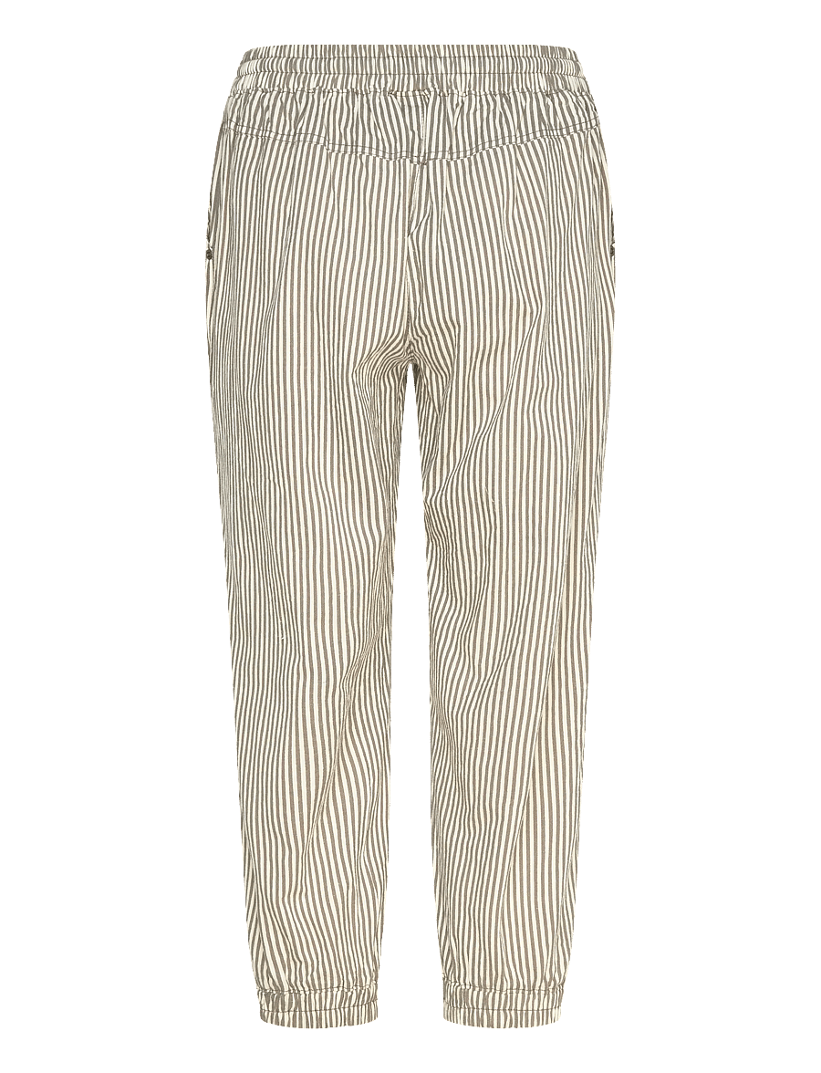 Kaffe - KAnaya Striped Capri Pants - caprihose - brindle / turtledove stripe - 2