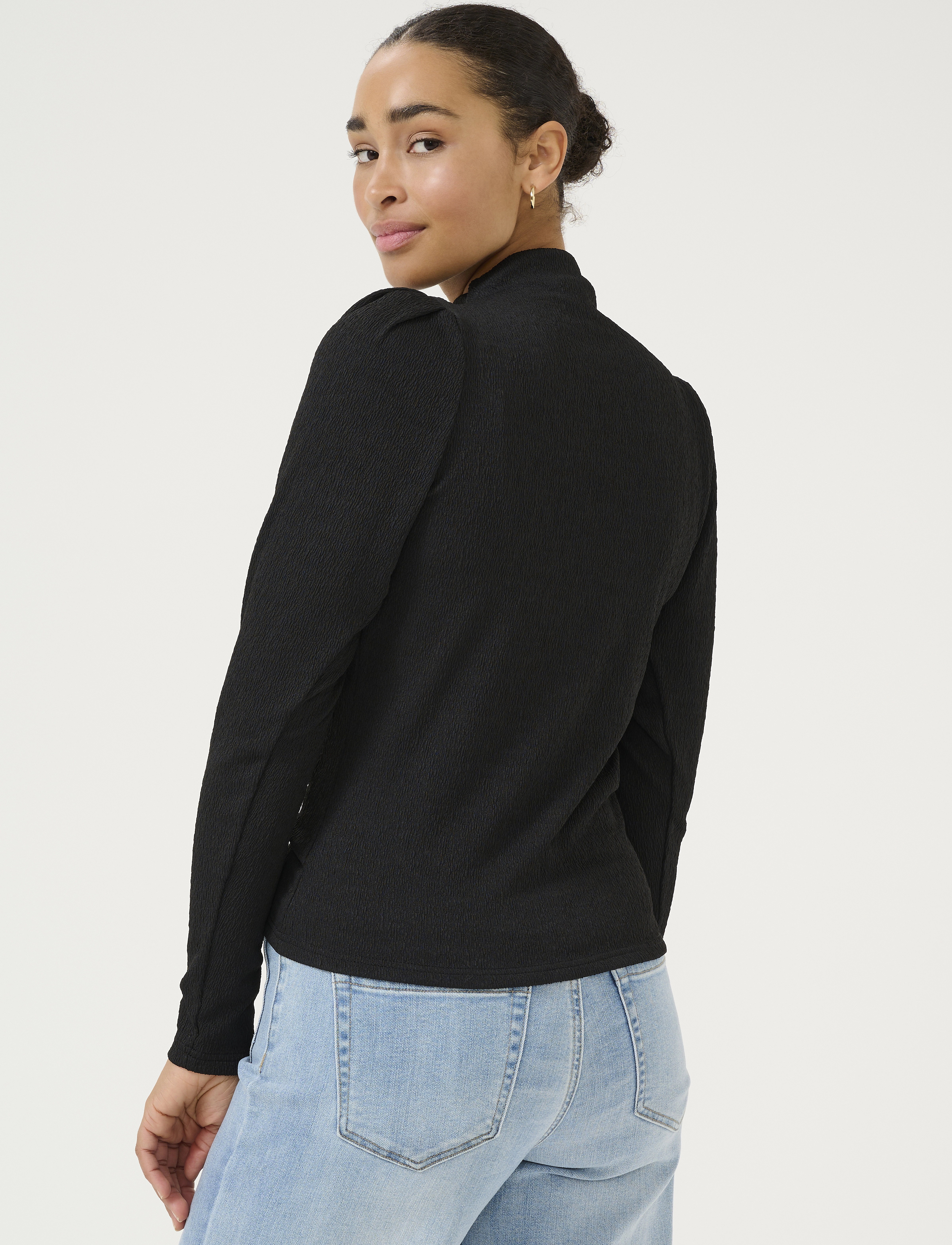 Kaffe - KArobin Blouse - långärmade blusar - black deep - 3