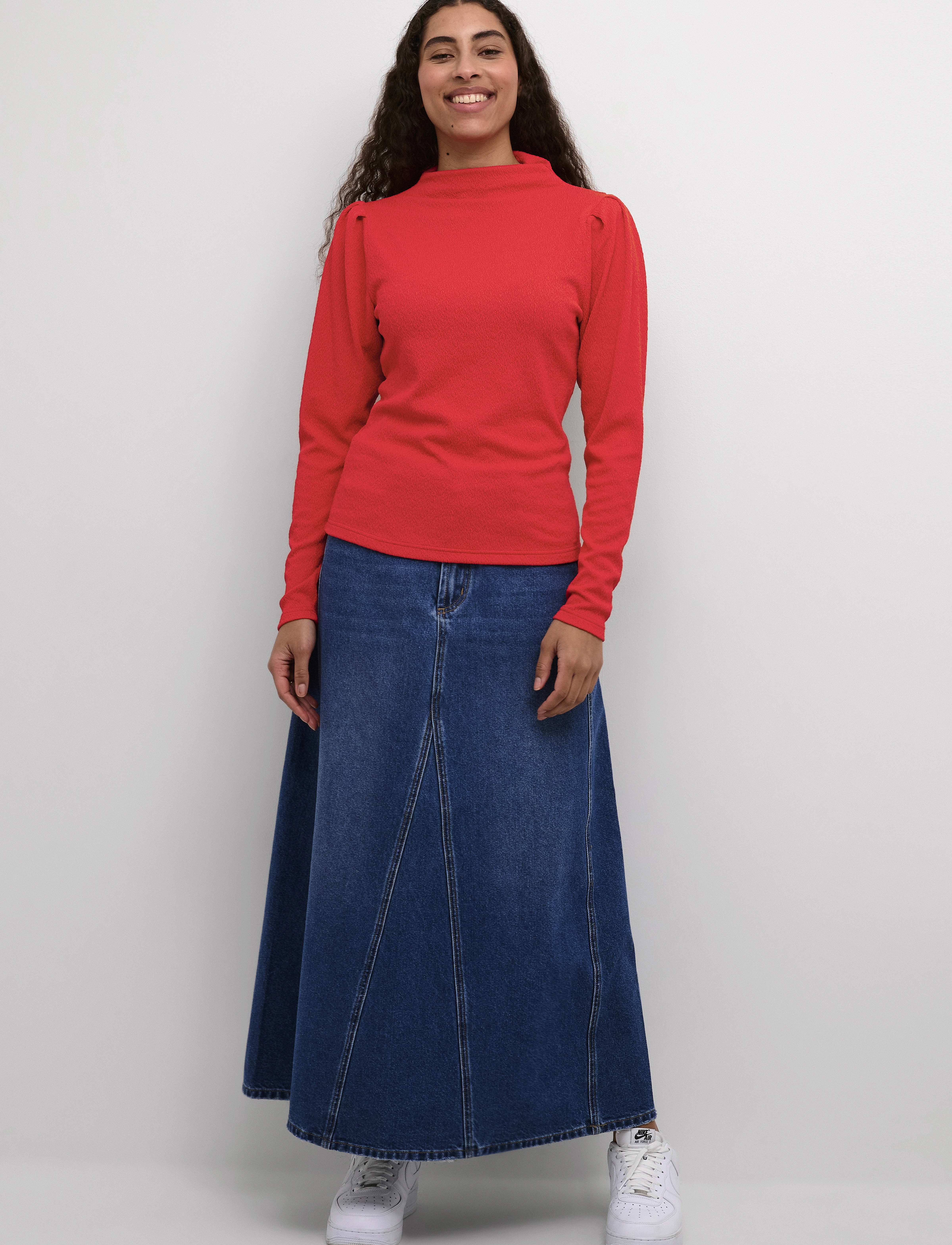 Kaffe - KArobin Blouse - langärmlige blusen - fiery red cc. - 3