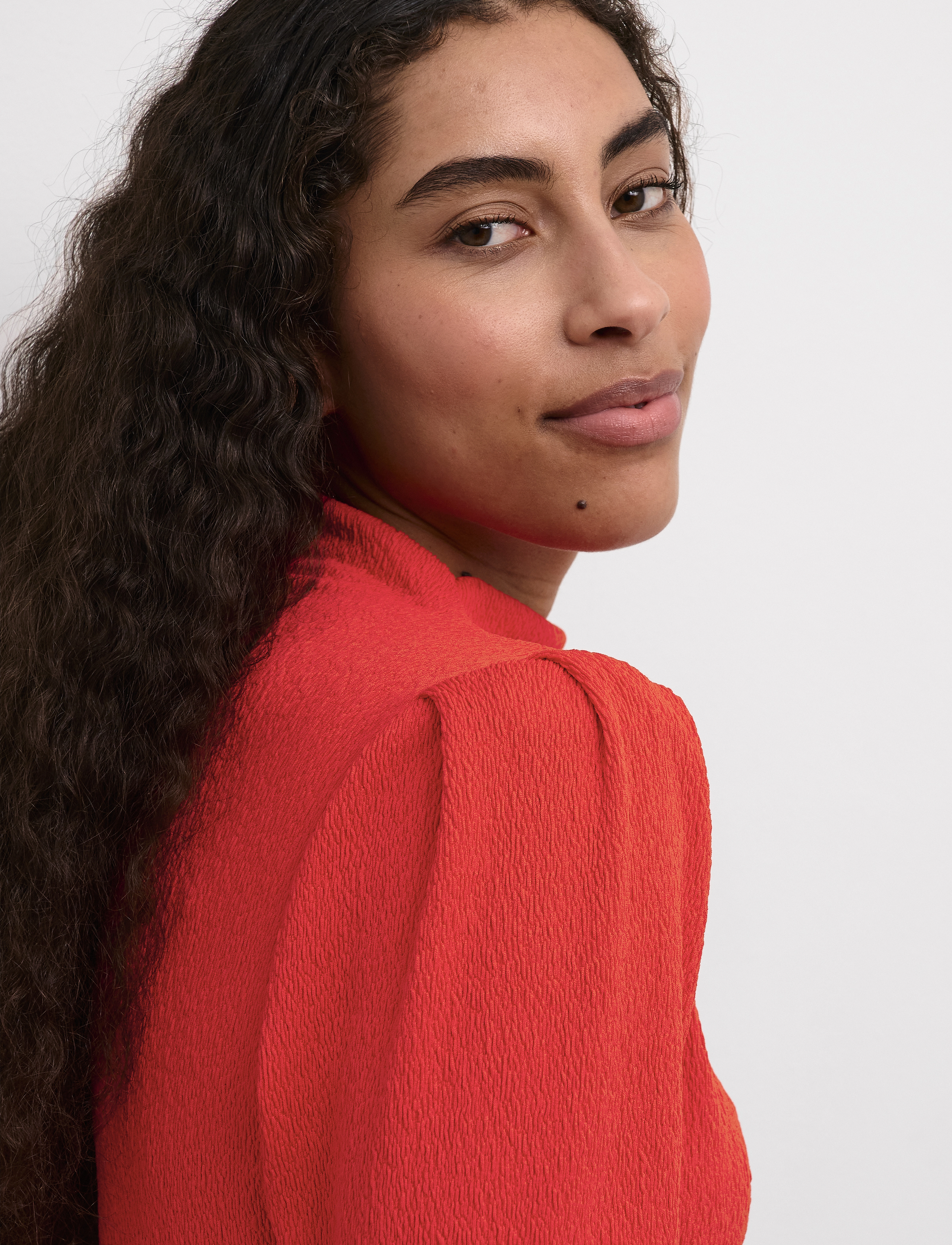 Kaffe - KArobin Blouse - langärmlige blusen - fiery red cc. - 5