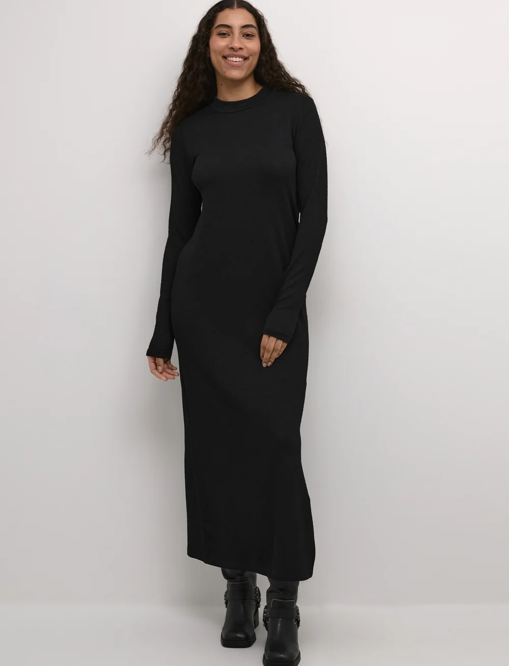 Kaffe - KArobin Dress - maxiklänningar - black deep cc. - 0