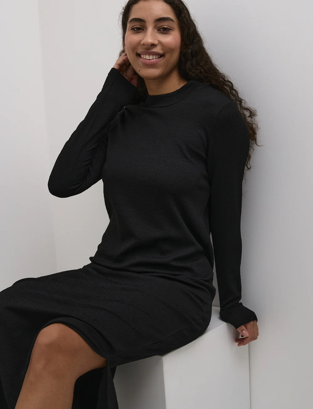 Kaffe - KArobin Dress - maxiklänningar - black deep cc. - 4
