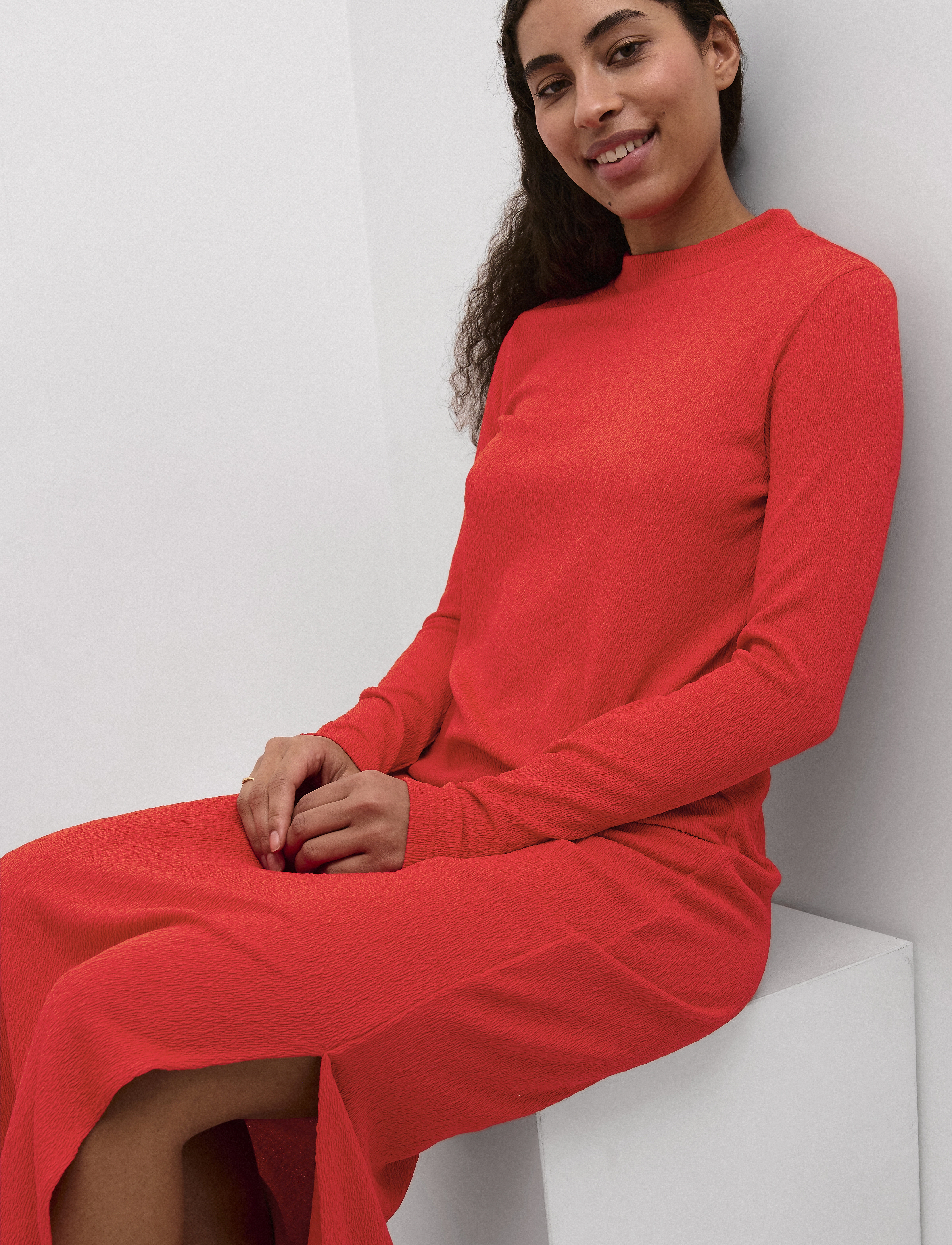 Kaffe - KArobin Dress - maksikleidid - fiery red cc. - 4