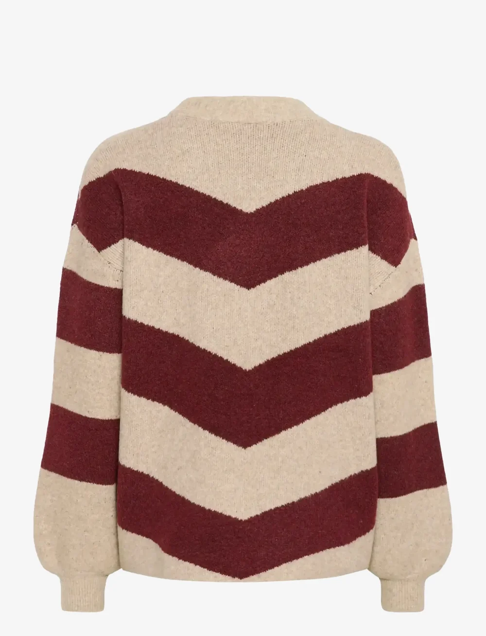 Kaffe - KAverana Knit Pullover - stickade tröjor - feather g.m./windsor w. stripe - 2