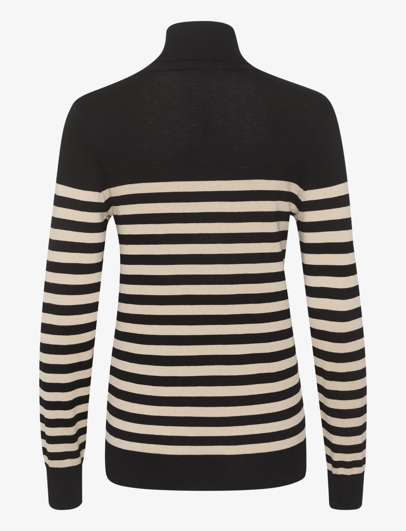 Kaffe - KAlizza Striped Roll Neck - die niedrigsten preise - black/feather gray mel. stripe - 2