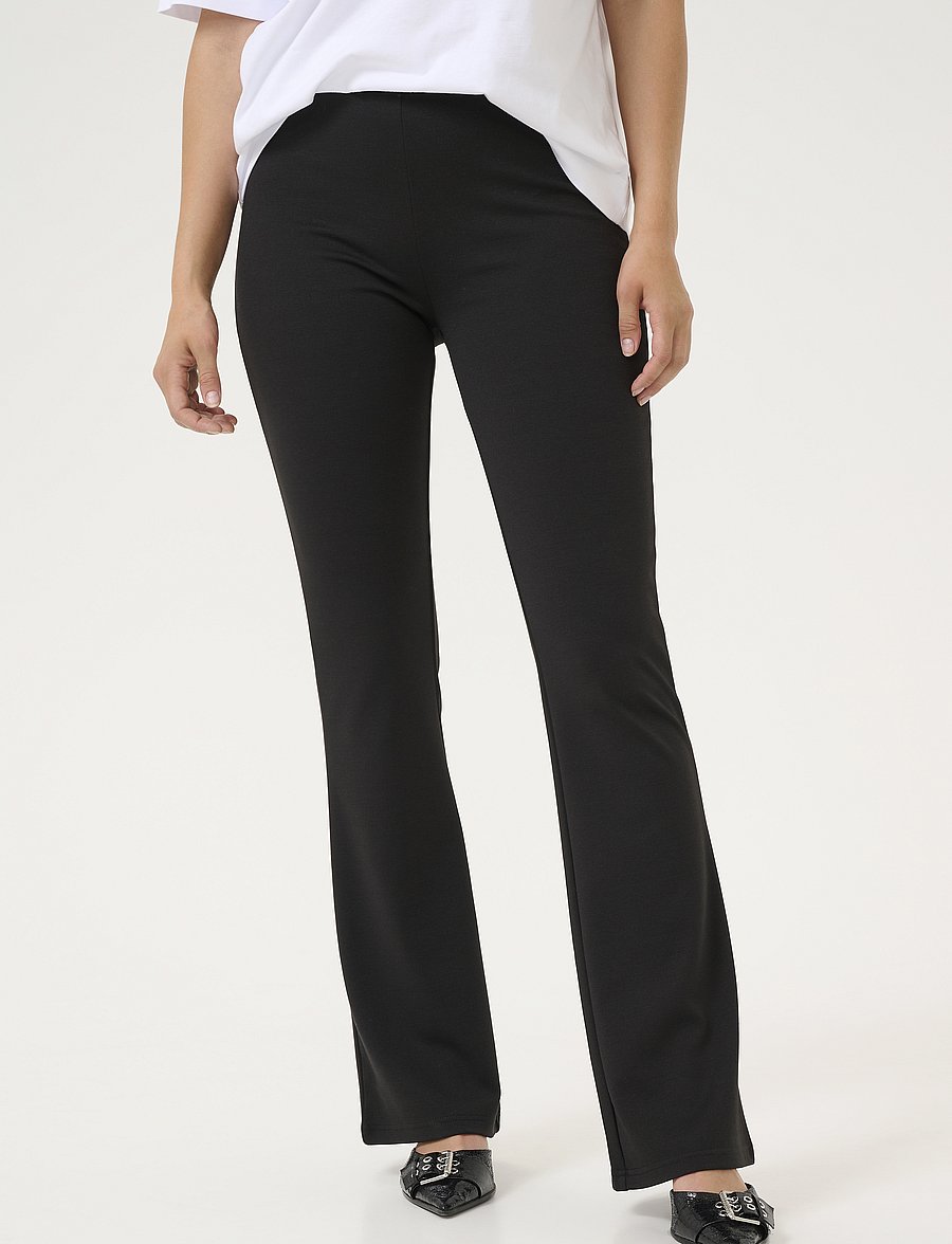 Kaffe - KAjenny Flared Leggings - leggings - black deep - 0