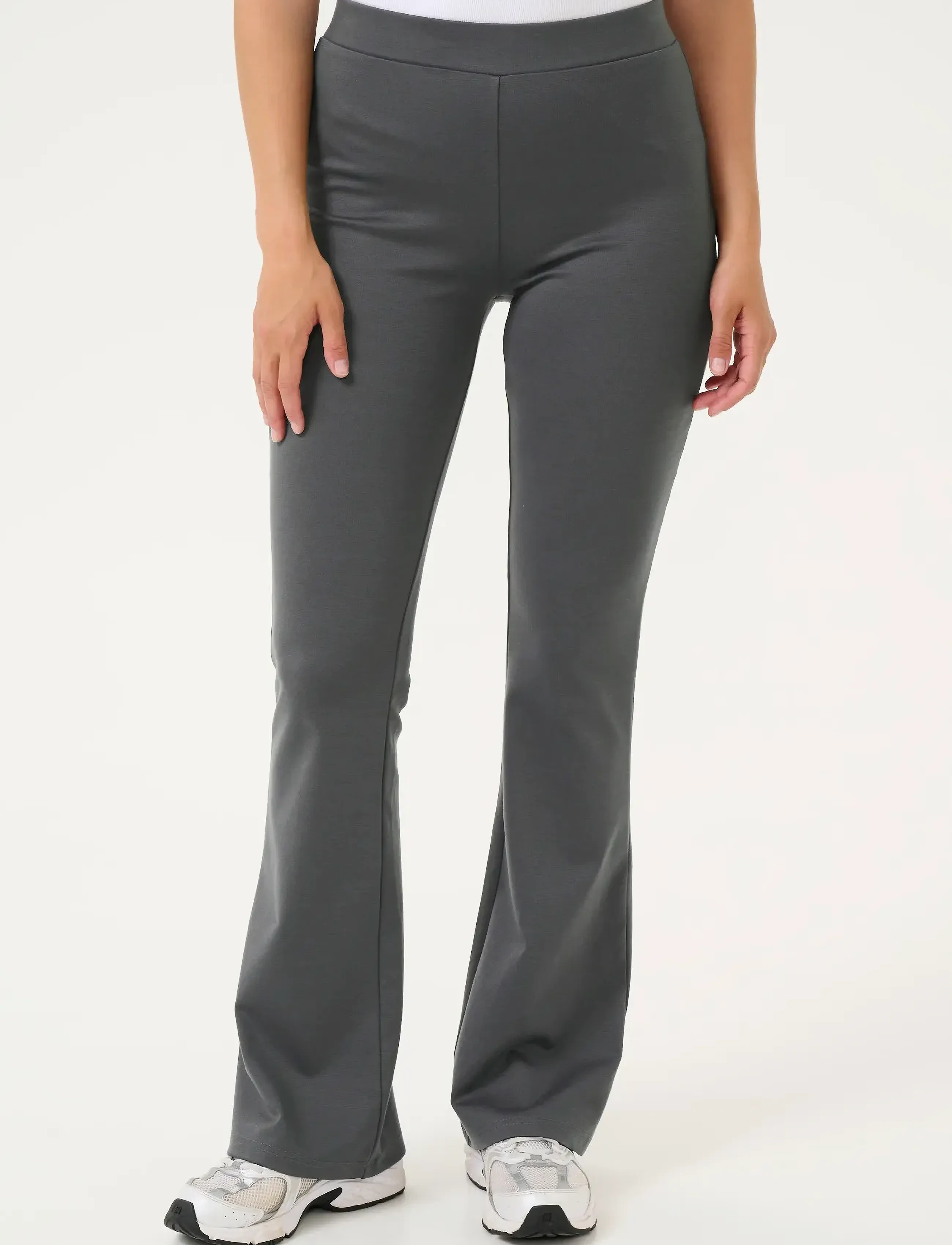 Kaffe Kajenny Flared Leggings, S, Black, Underdele > Leggings, Dame