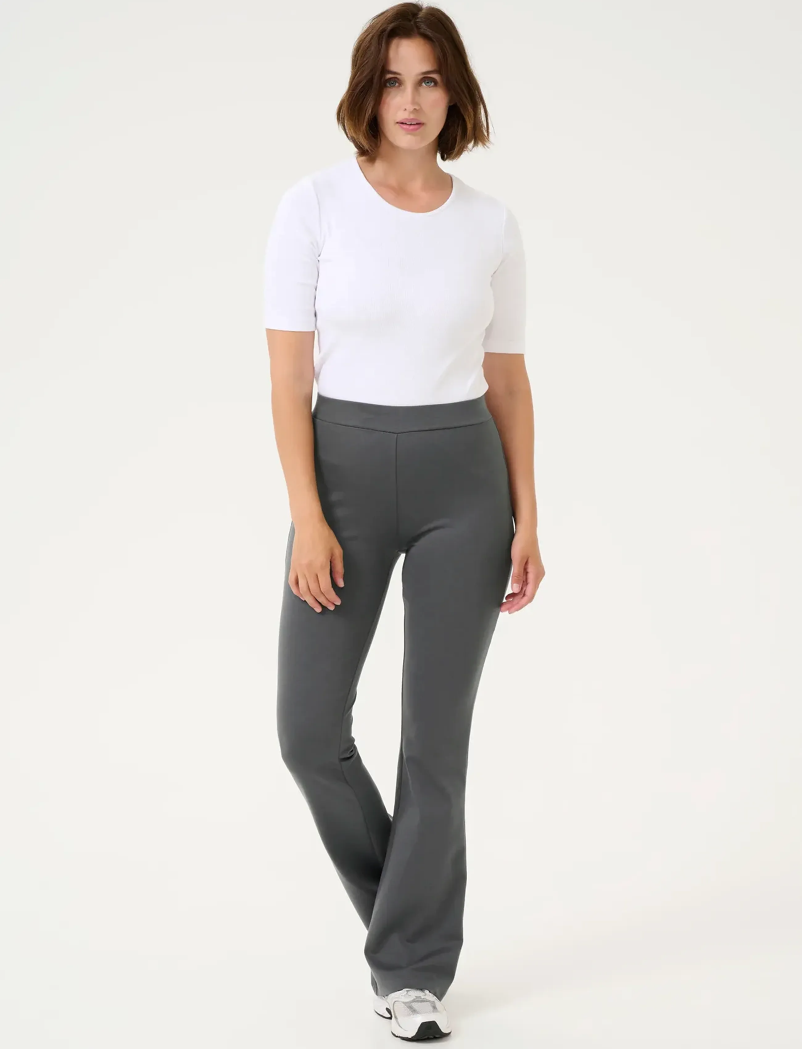 Kaffe - KAjenny Flared Leggings - laveste priser - black oyster - 3