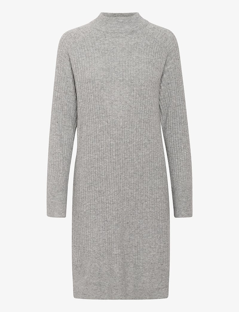 Kaffe - KArinya Knit Dress - knitted dresses - grey melange - 1