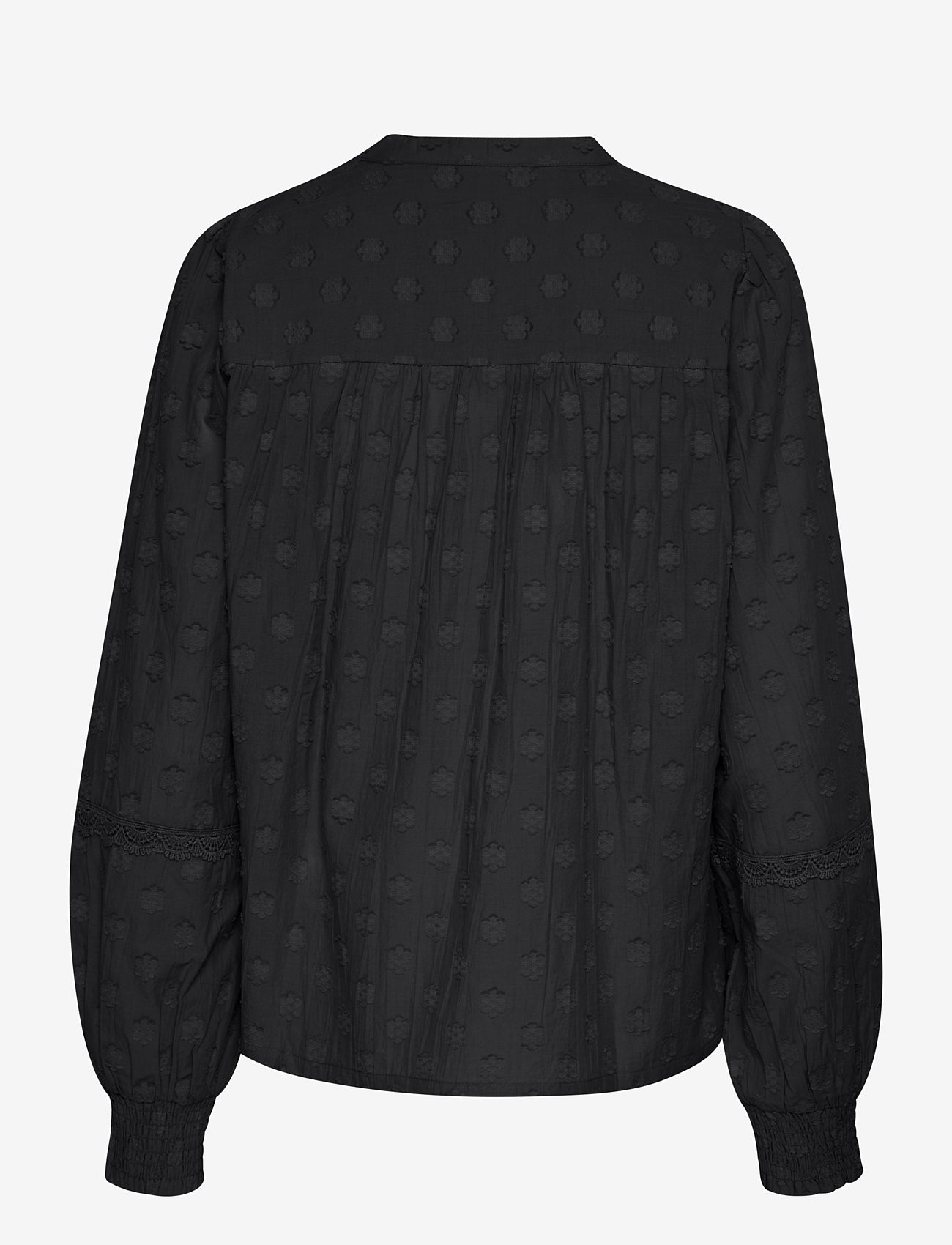 Kaffe - KAenya Blouse - långärmade blusar - black deep - 2