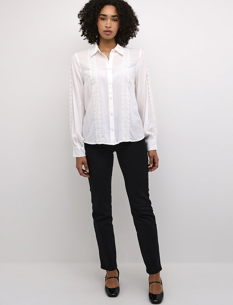 Kaffe - KAsabrina Shirt - langærmede skjorter - chalk - 3