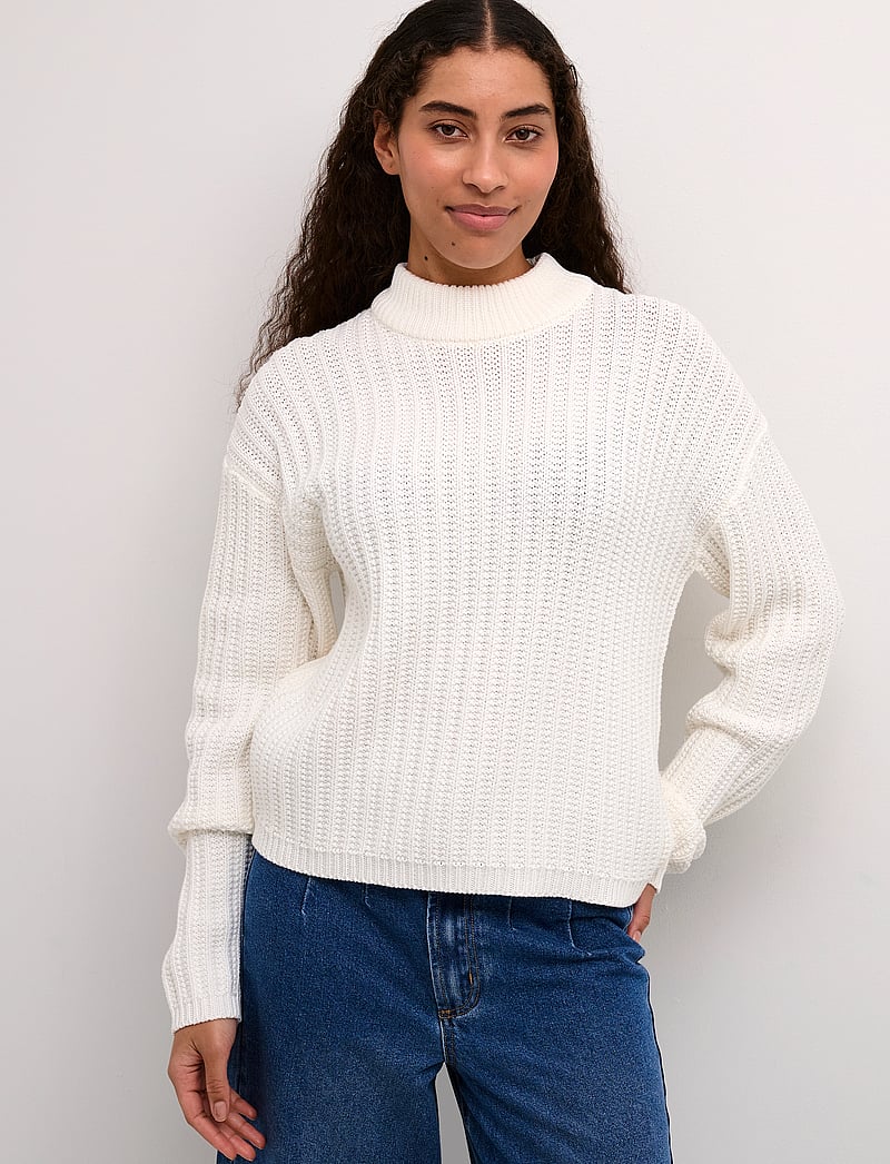 Kaffe - KAbess Pullover - sviitrid - chalk - 0