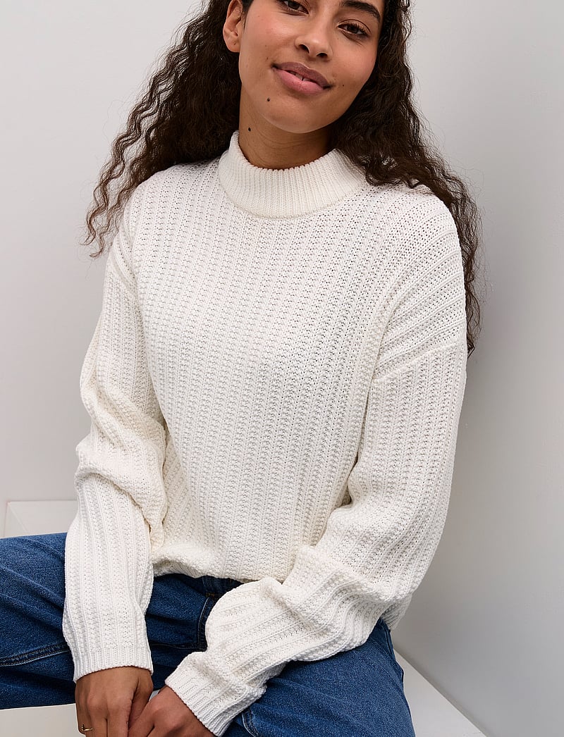 Kaffe - KAbess Pullover - sviitrid - chalk - 5