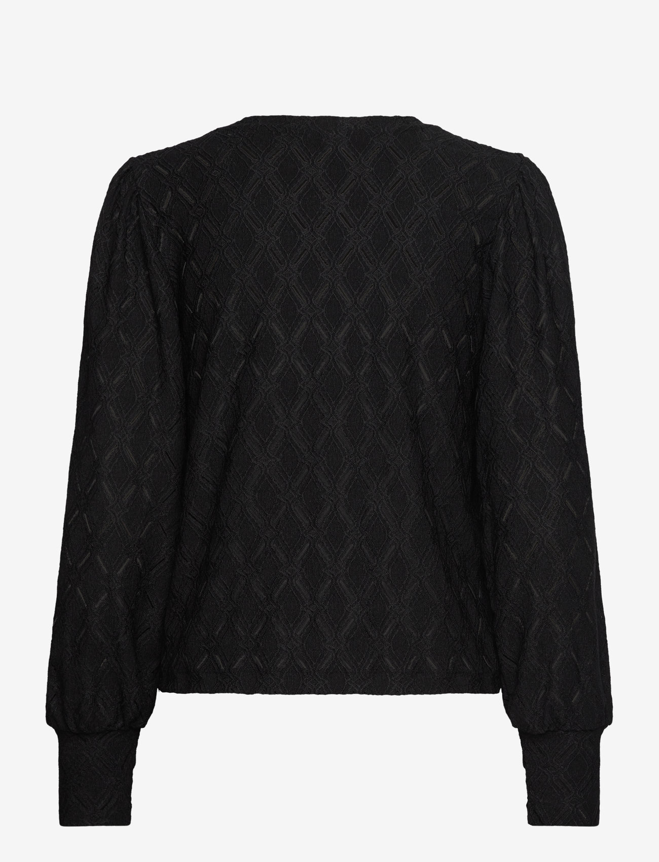 Kaffe - KAtine Lace Blouse - langærmede bluser - black deep - 2