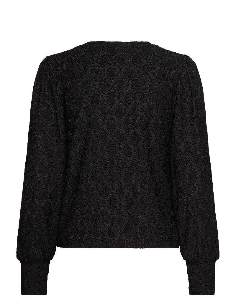 Kaffe - KAtine Lace Blouse - langærmede bluser - black deep - 2