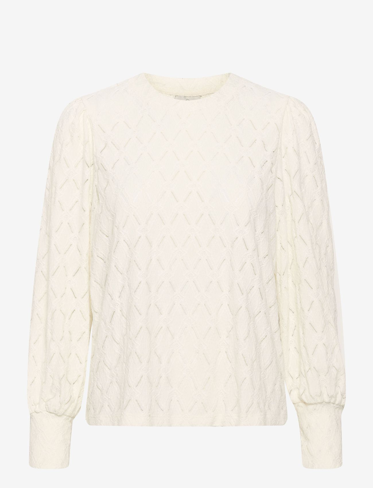 Kaffe - KAtine Lace Blouse - langærmede bluser - chalk - 1