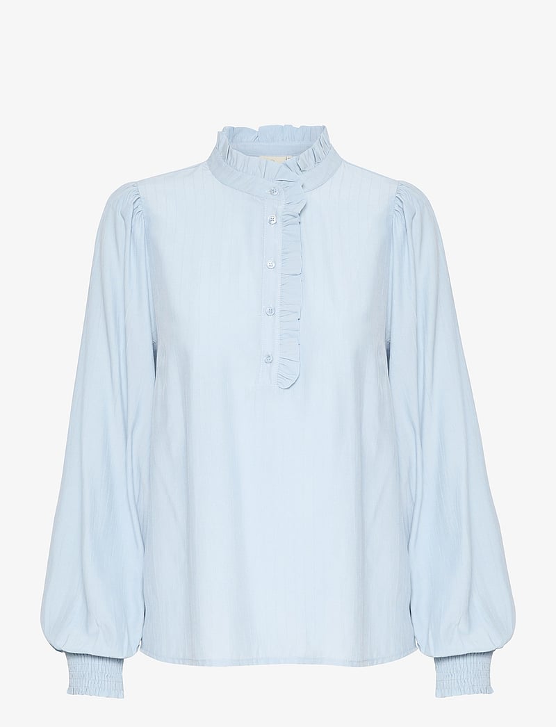 Kaffe - KAdorit Blouse - långärmade blusar - celestial blue - 1