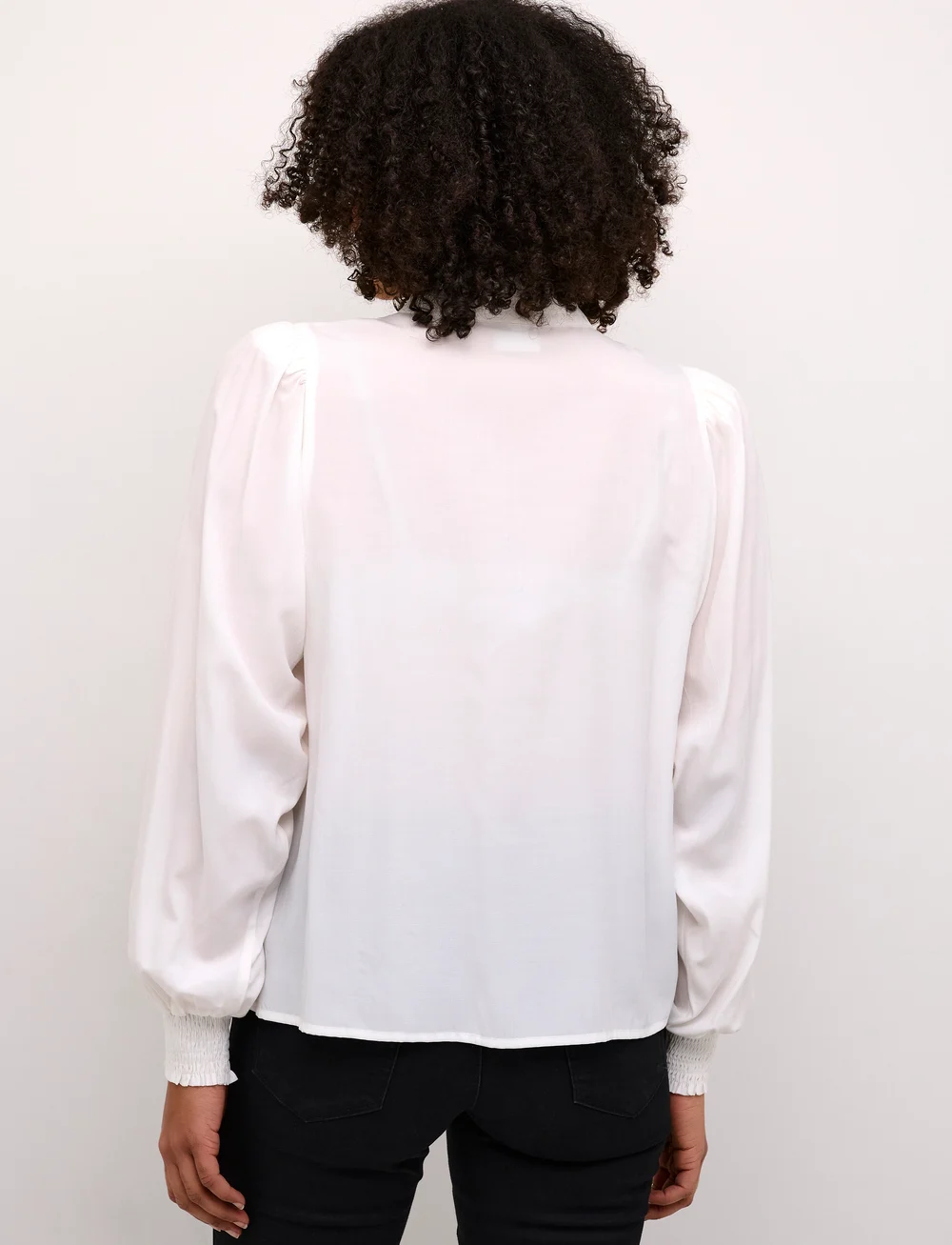 Kaffe - KAdorit Blouse - langærmede bluser - chalk - 4