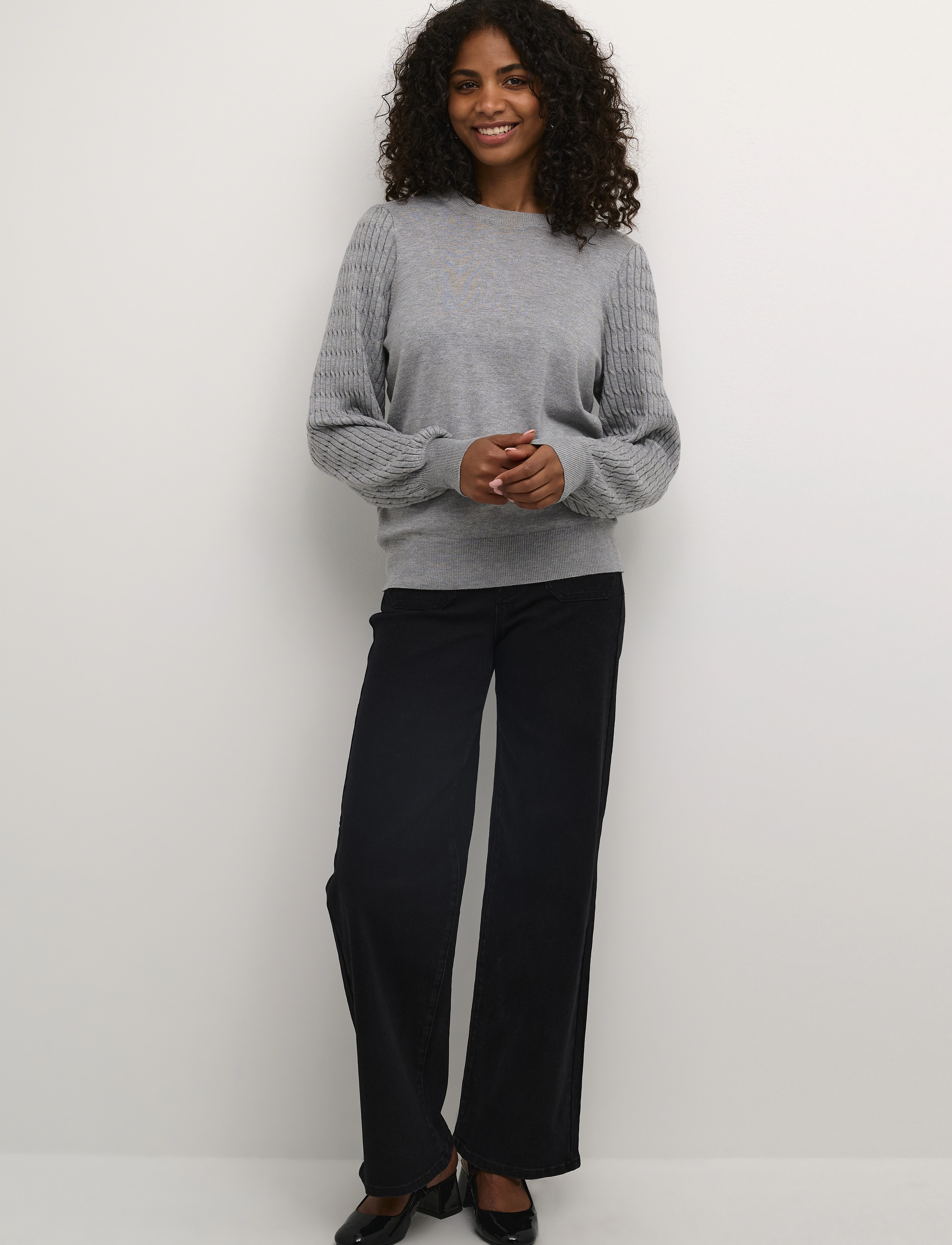 Kaffe - KAnanna Pullover - pullover - grey melange - 3