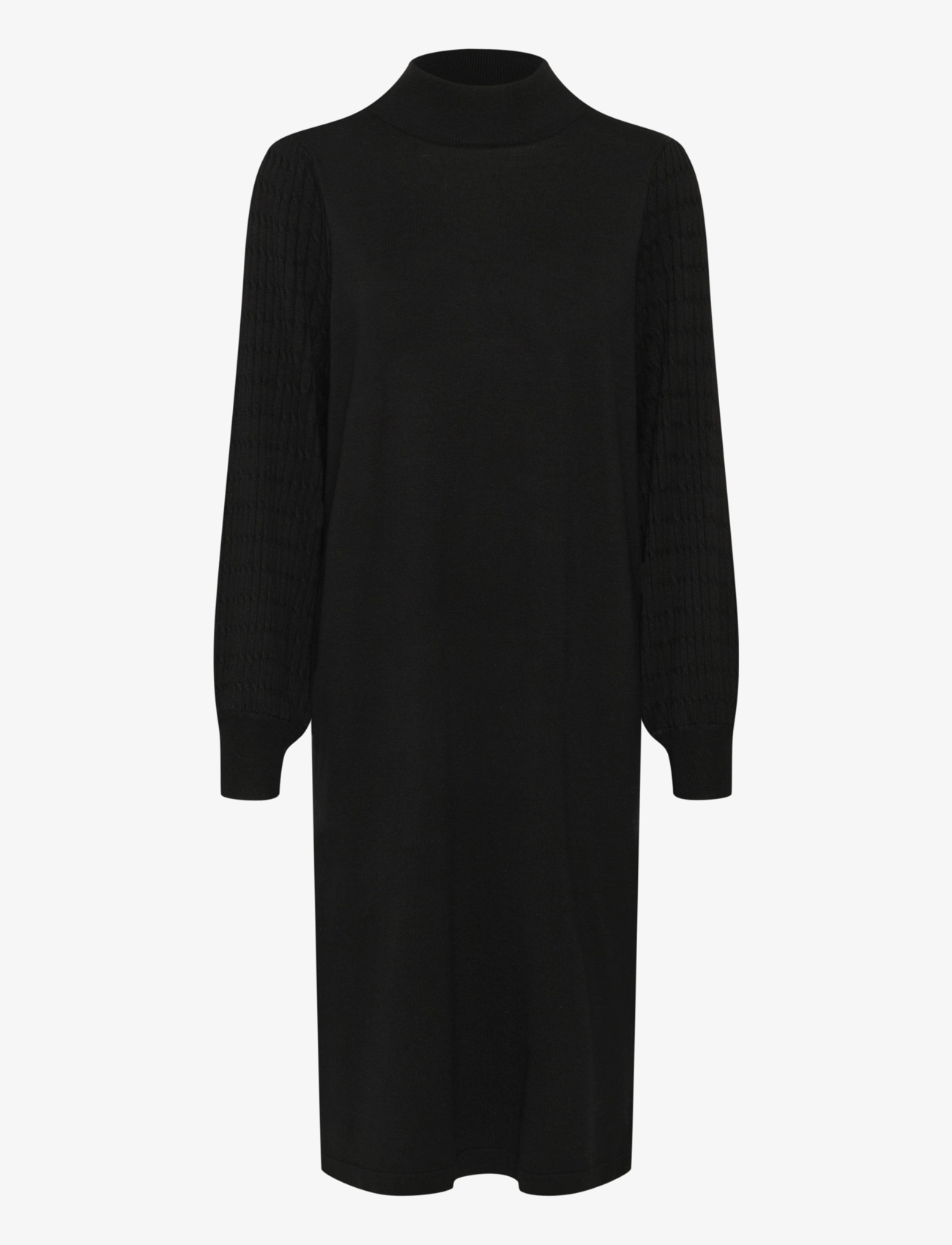 Kaffe KAnanna Knit Dress - Stickade klänningar - BLACK DEEP / black