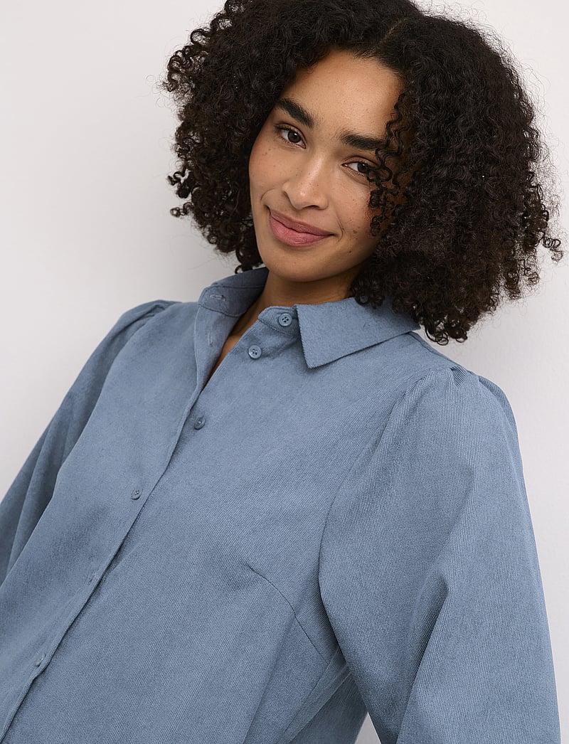 Kaffe - KAhermine Shirt - langærmede skjorter - celestrial blue c. - 5