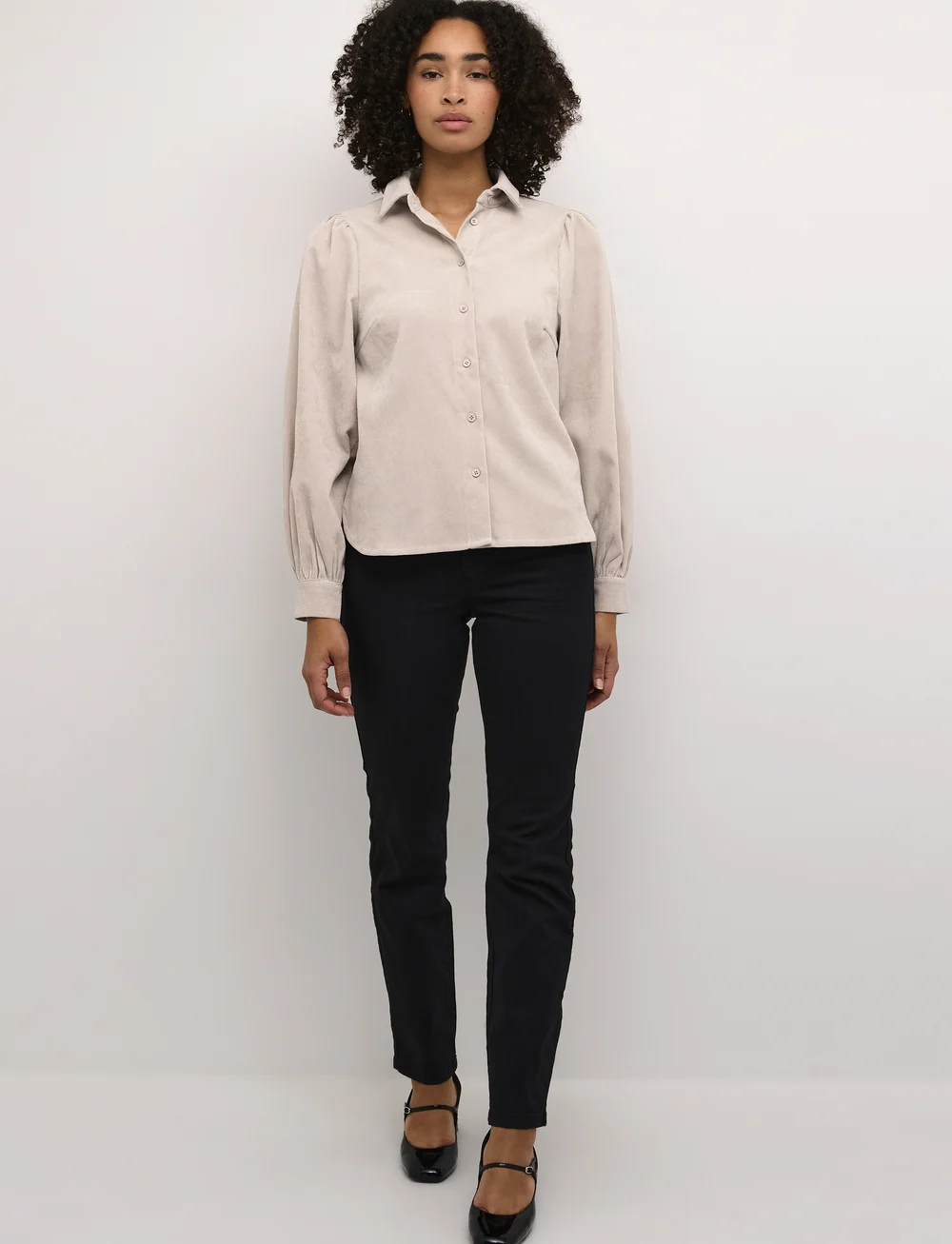 Kaffe - KAhermine Shirt - langærmede skjorter - feather gray c. - 3