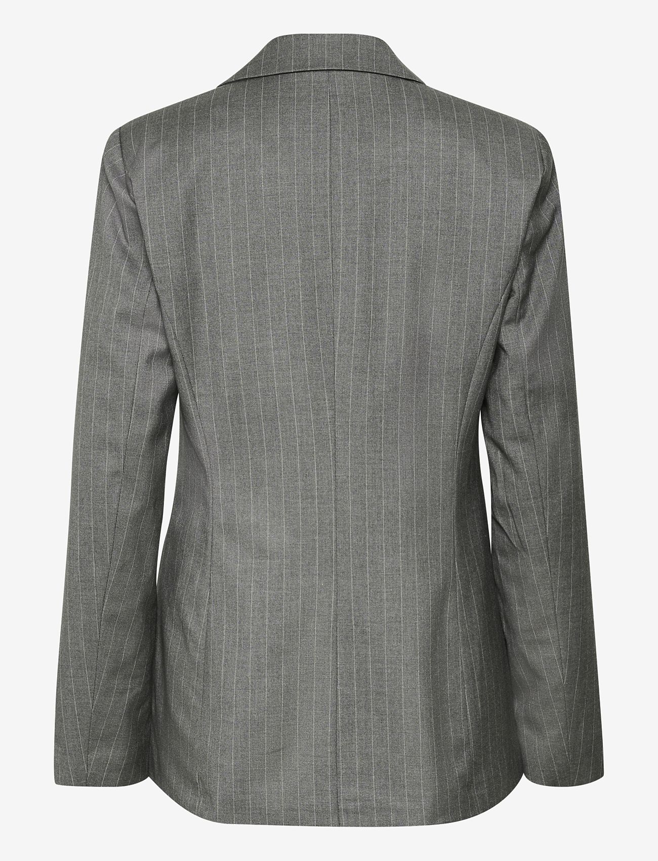 Kaffe - KAdori Blazer - enkelknäppta kavajer - dark grey pinstripe - 2
