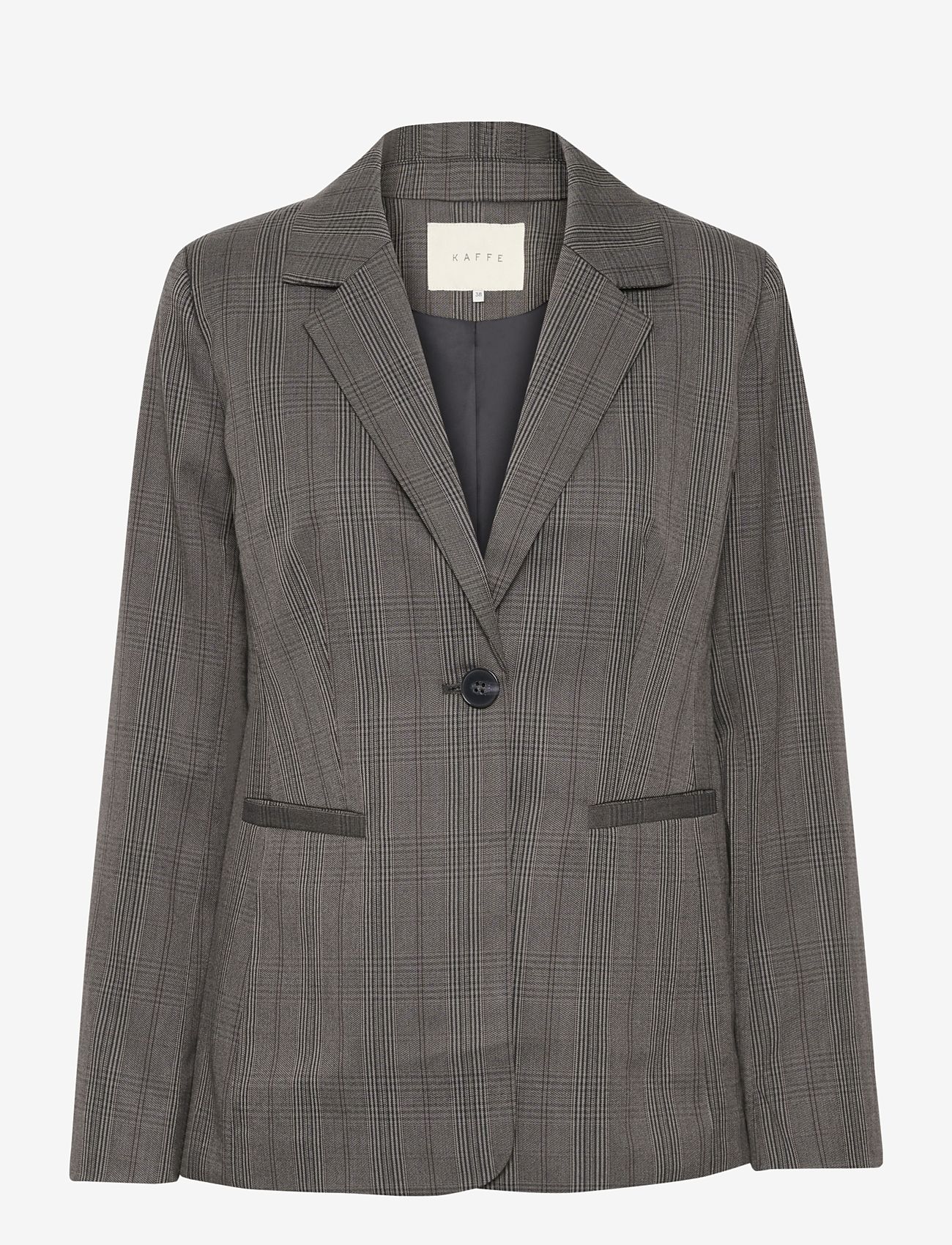 Kaffe - KAdori Blazer - single breasted blazers - grey/black check - 0