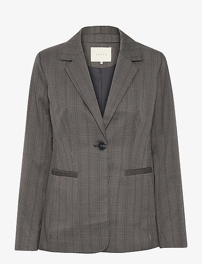 Kaffe KAdori Blazer - Speciella tillfällen - GREY/BLACK CHECK / grey