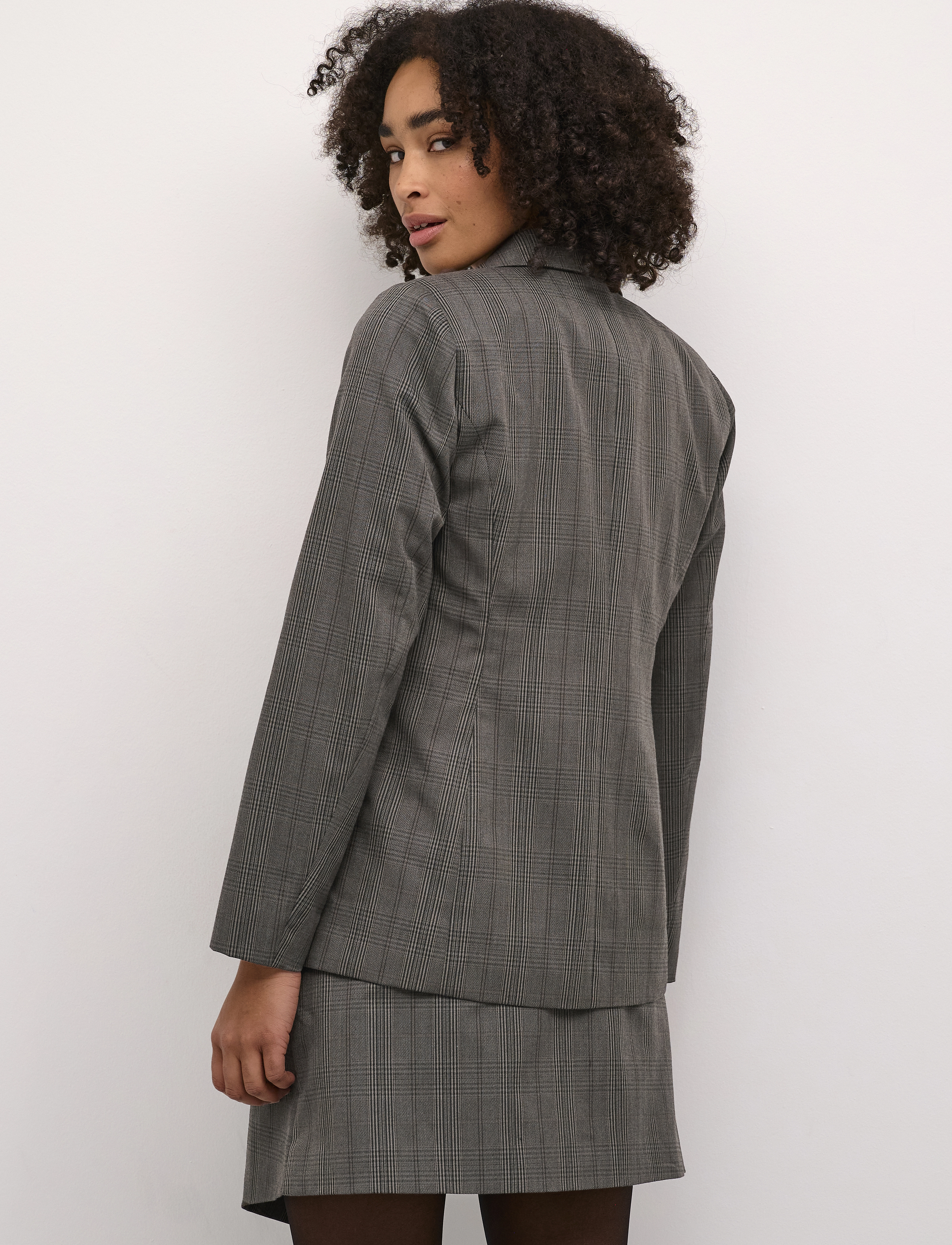 Kaffe - KAdori Blazer - grey/black check - 4