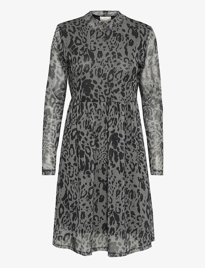 Kaffe - KAjohanne Dress - kurze kleider - major brown/black leopard - 1