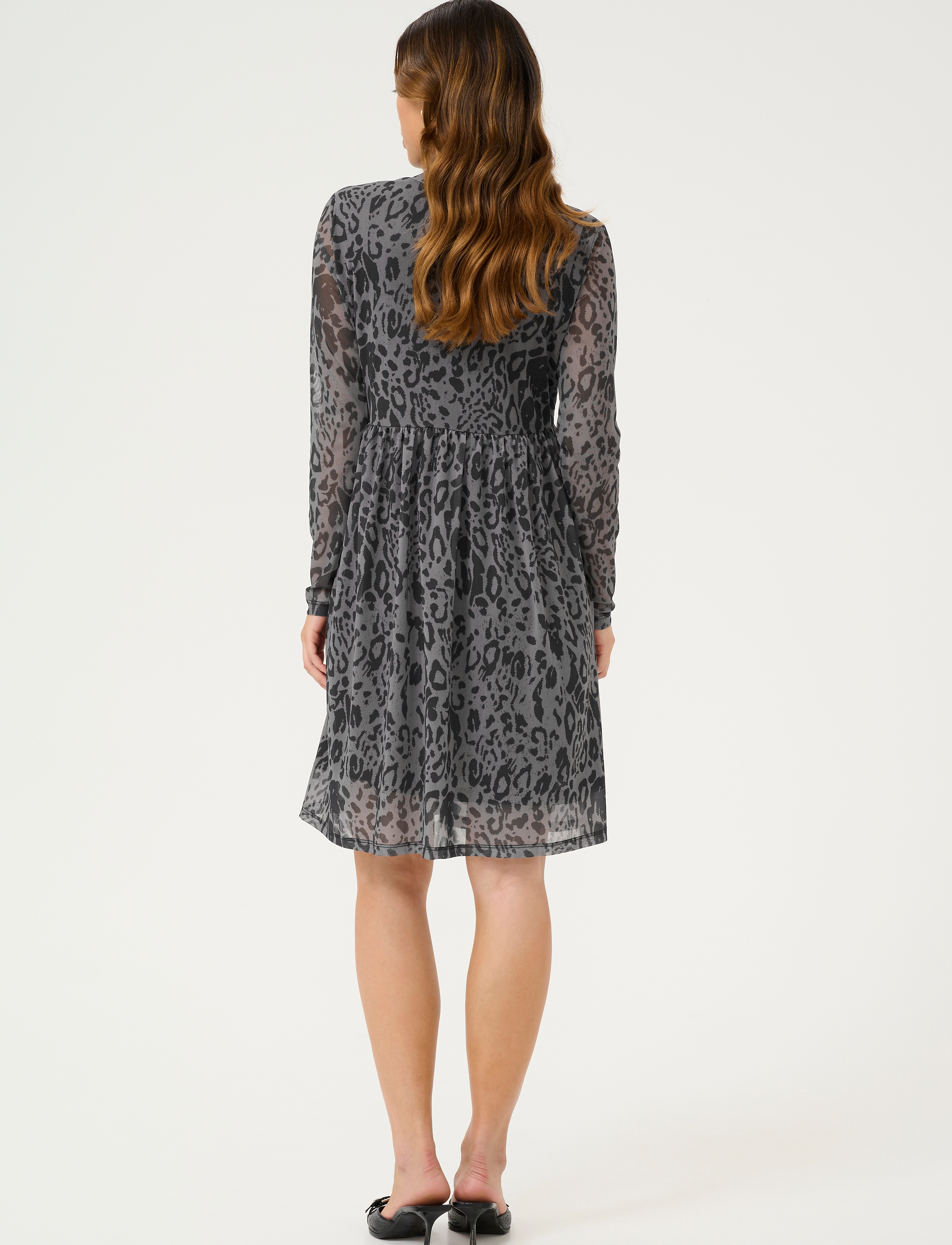 Kaffe - KAjohanne Dress - trumpos suknelės - major brown/black leopard - 4