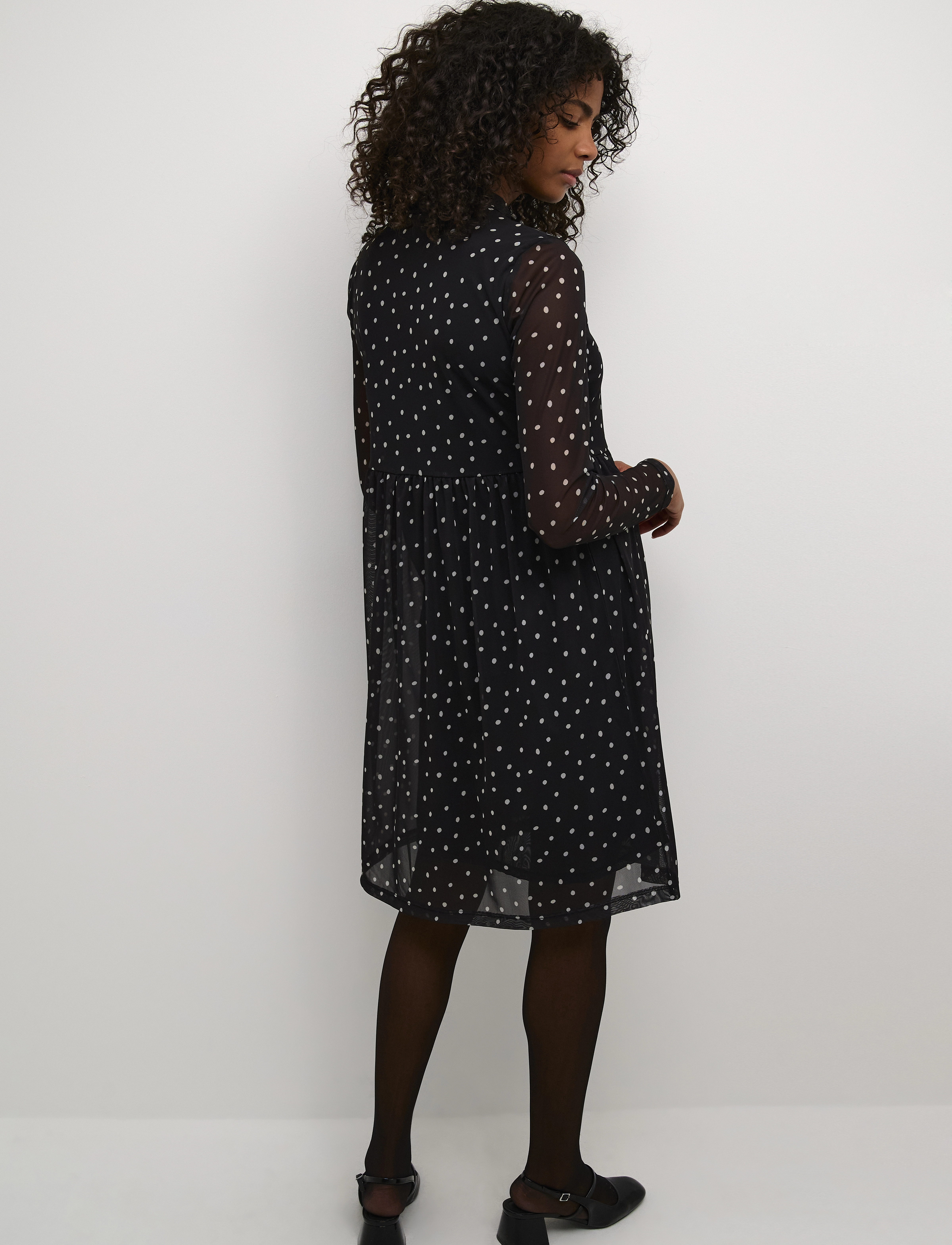 Kaffe - KAjohanne Dress - korte kjoler - black/white dot - 5