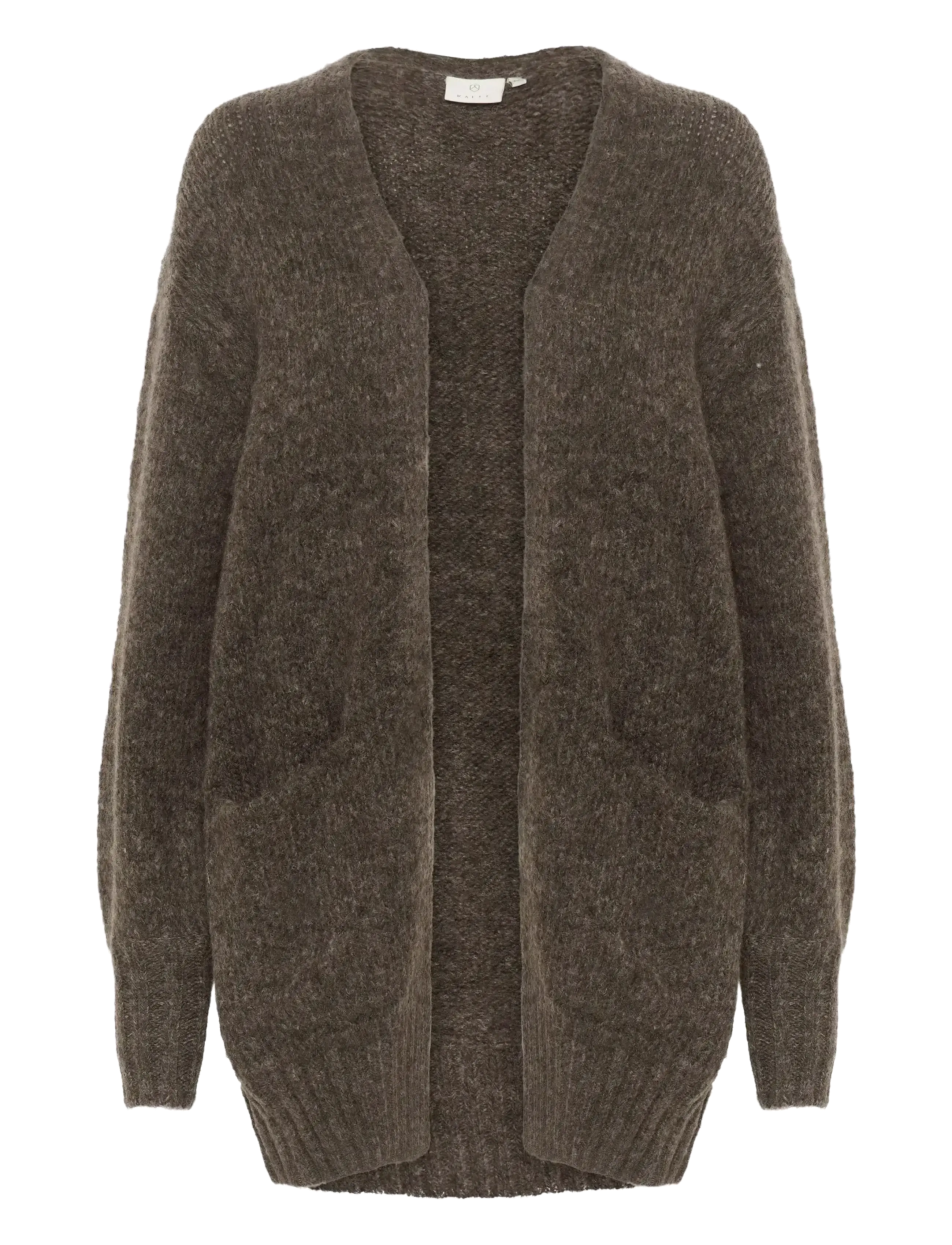 Kaffe KAtrina Knit Cardigan - Cardigans - MAJOR BROWN MELANGE / brown