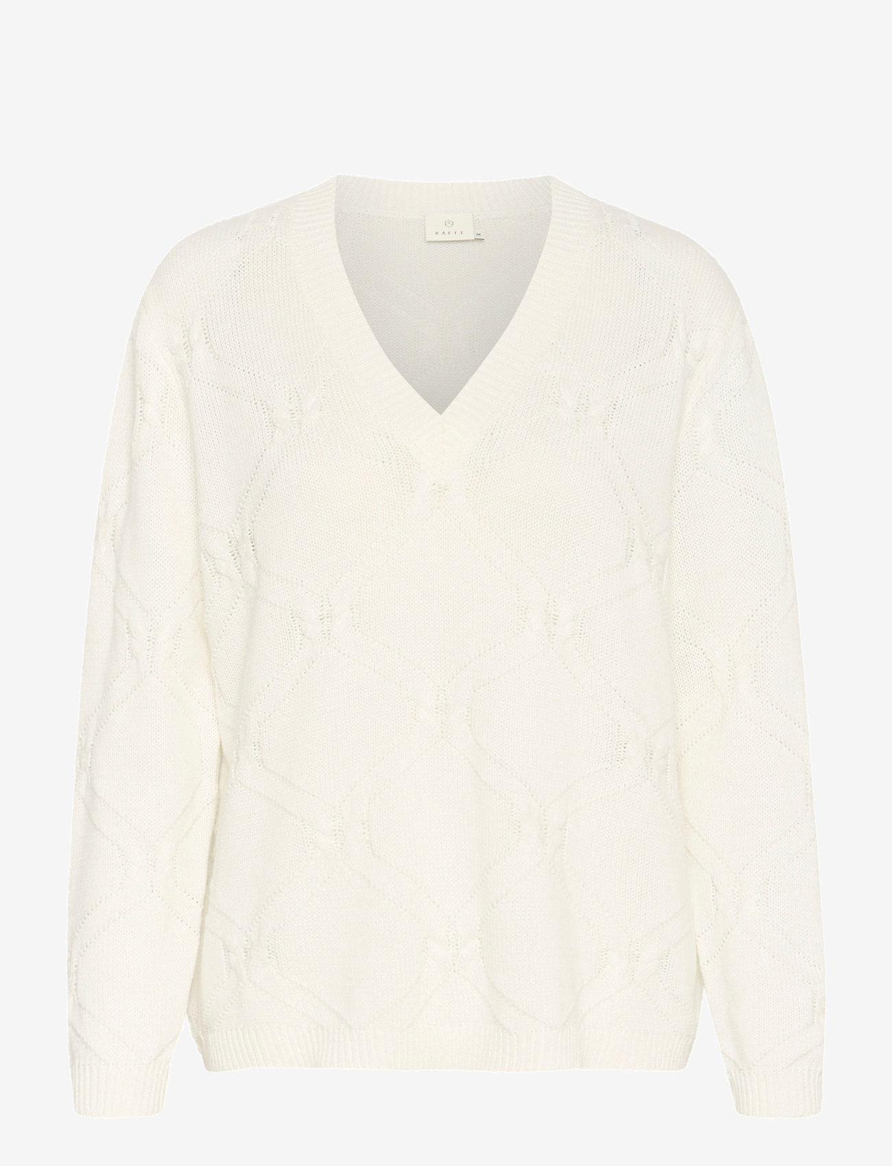 Kaffe - KAcharlie Knit Pullover - sviitrid - chalk - 1