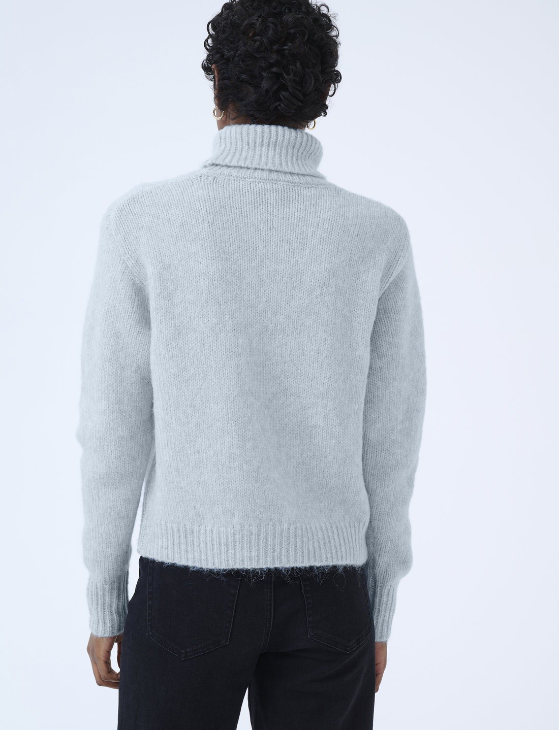 Kaffe - KAtrina LS Pullover - rullekraver - celestial blue melange - 4