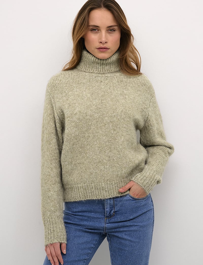 Kaffe - KAtrina LS Pullover - pologenser - feather gray melange - 0