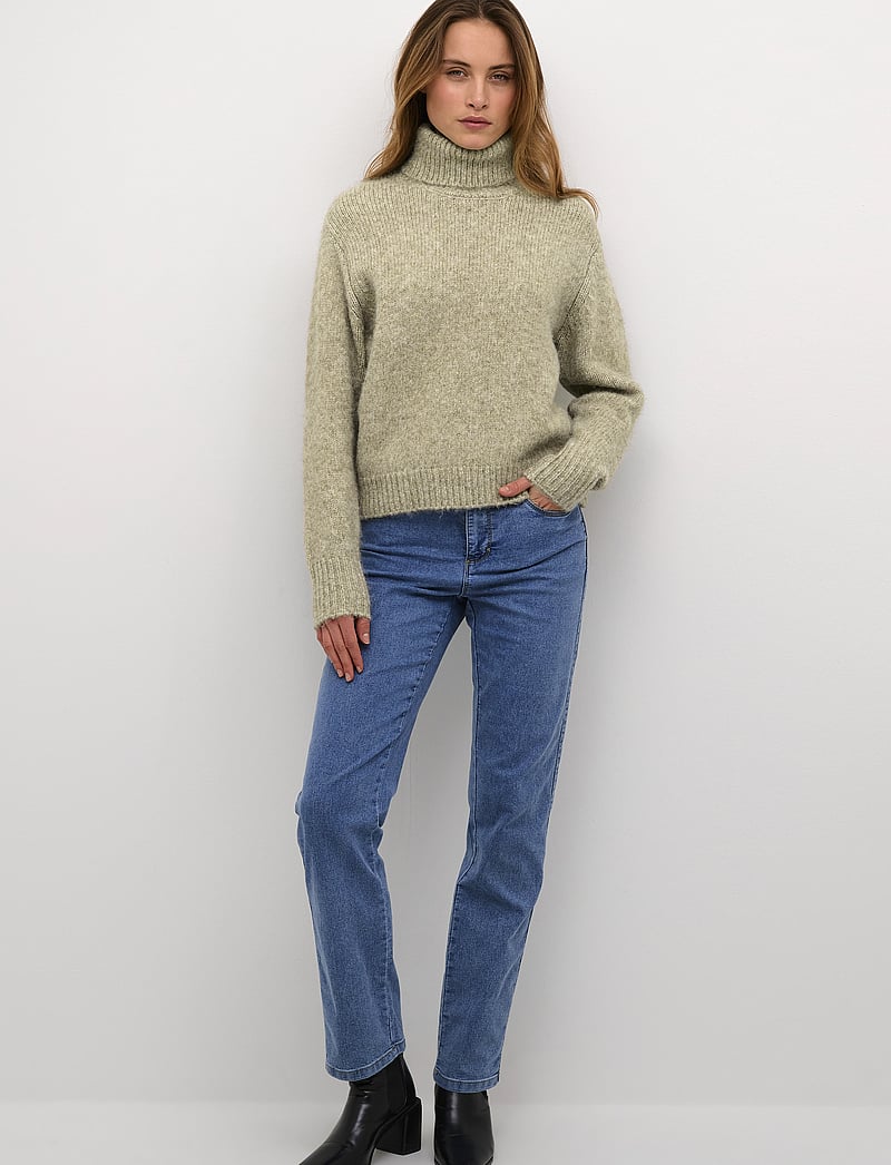 Kaffe - KAtrina LS Pullover - pologenser - feather gray melange - 3