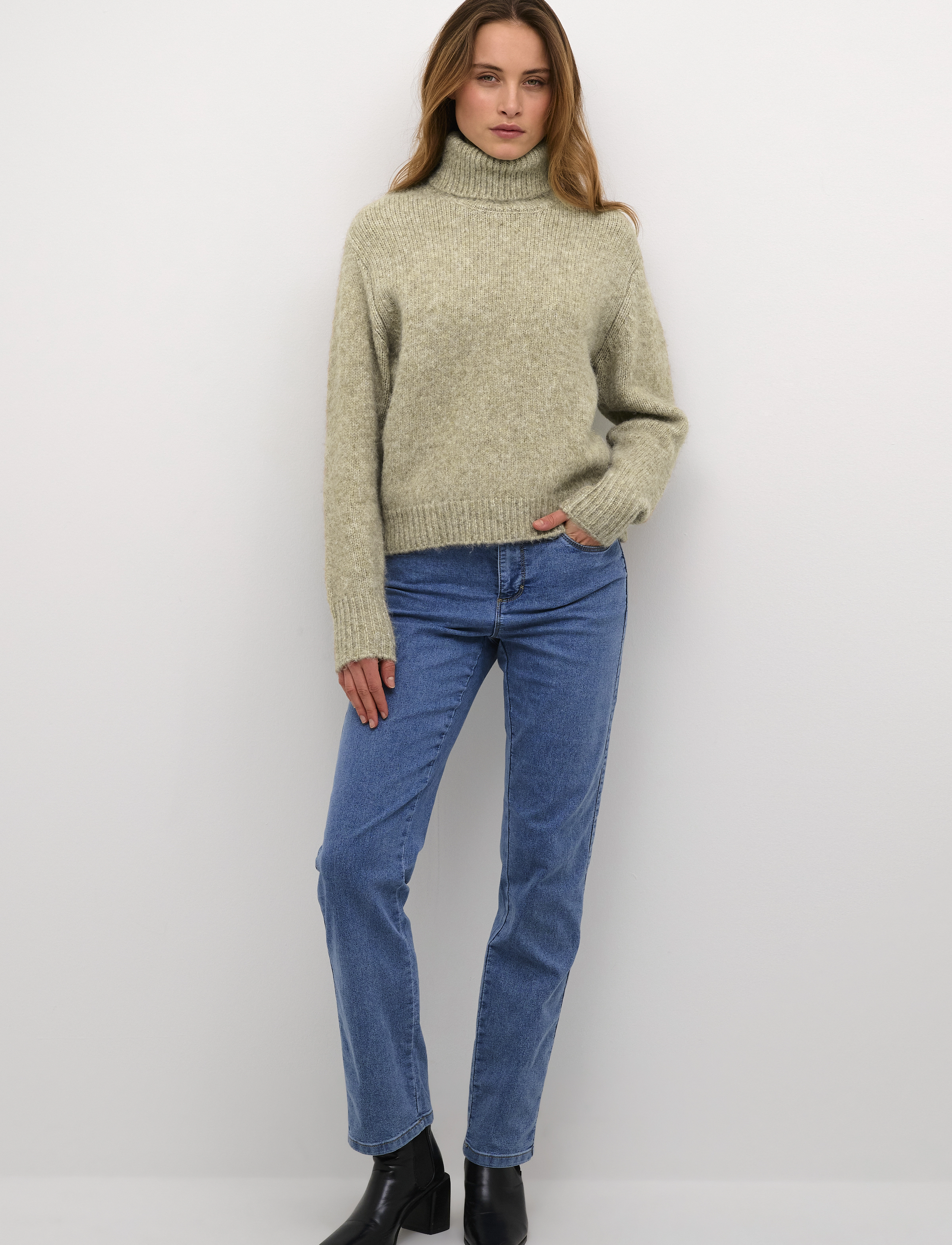Kaffe - KAtrina LS Pullover - golfy - feather gray melange - 3