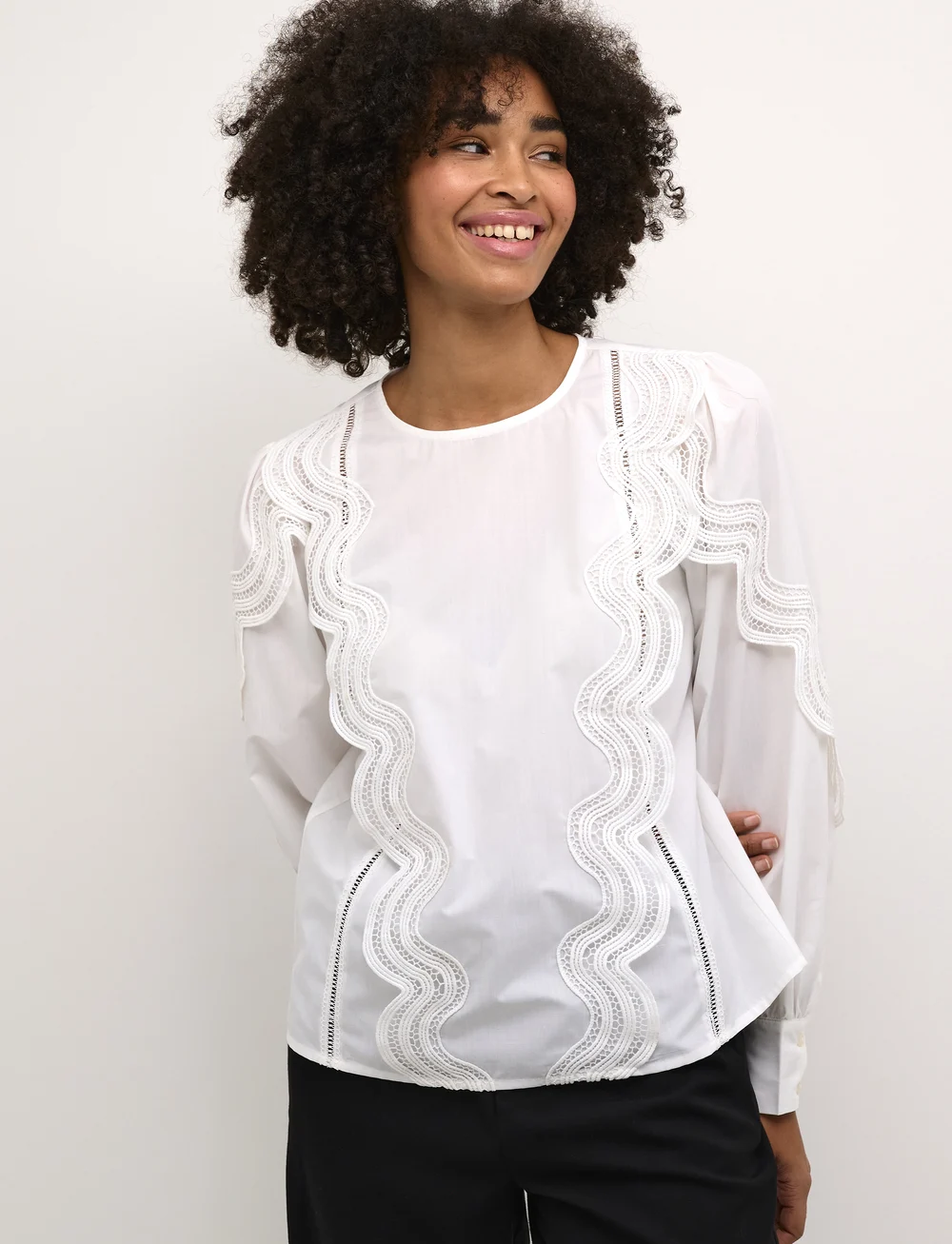 Kaffe - KAchristine Blouse - blūzes ar garām piedurknēm - optical white - 0